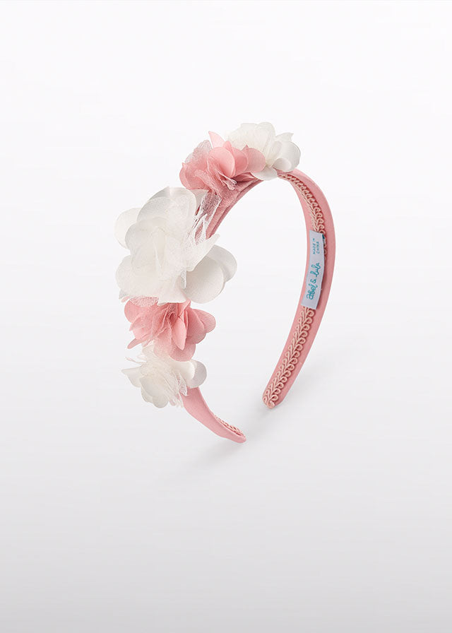 Diadema organza flores 05475 - La boutique de AyA Abel y Lula