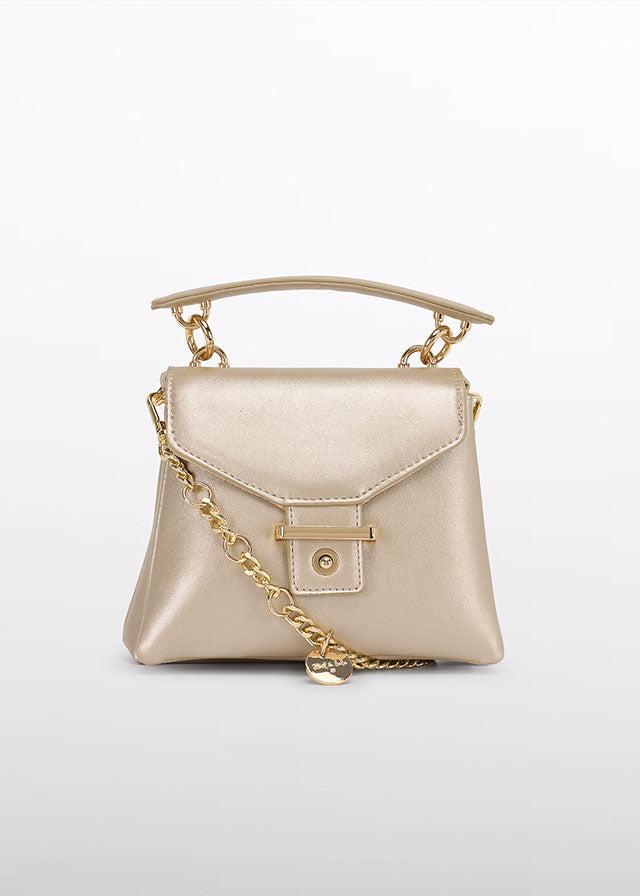 Bolso trapecio champagne Abel y Lula 05480