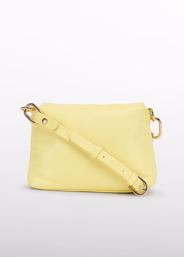 Bolso puffy amarillo 05483