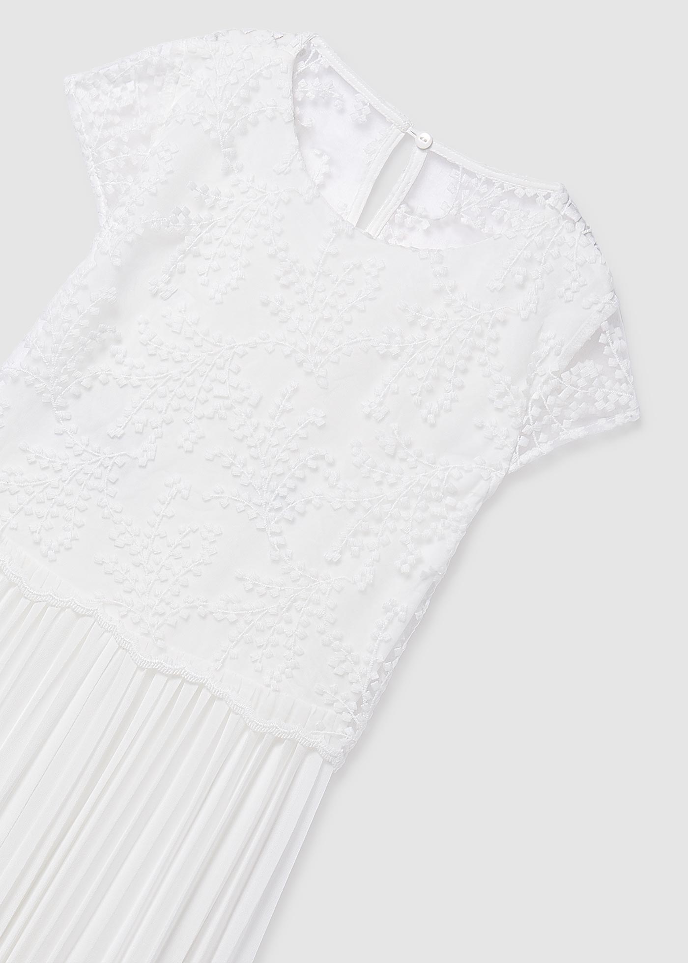 Mono largo nata niña combinado plisado 06871