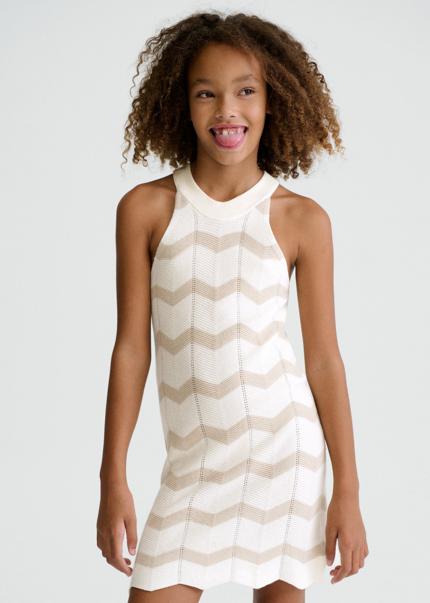 Vestido tricot zig zag 06907-064 - La boutique de AyA Mayoral