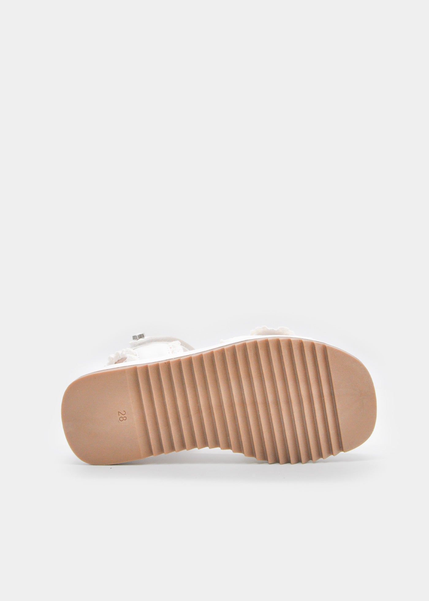 Sandalia con Plataforma Peplum Blanca Mayoral - Niña (Tallas 28-35)