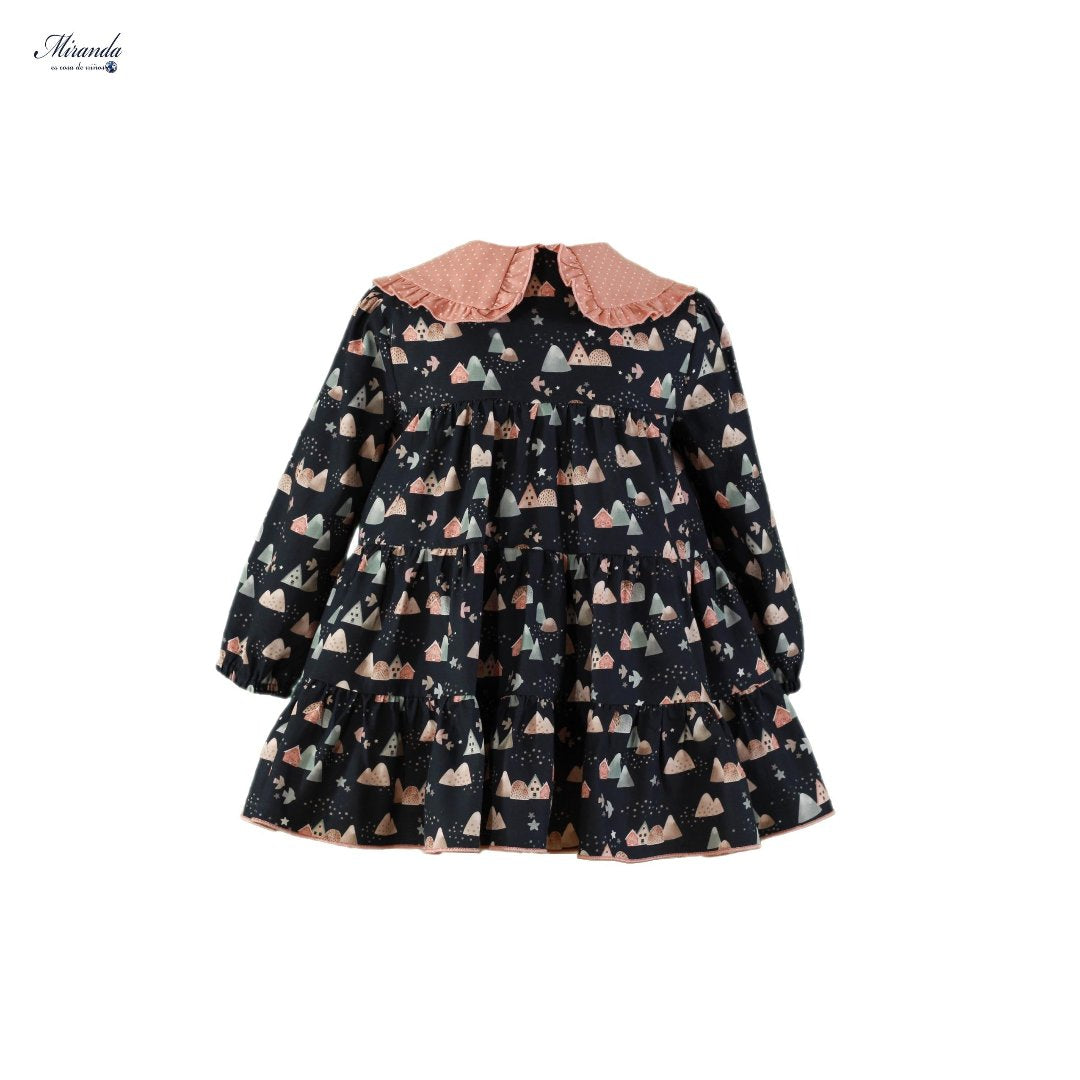 Vestido niña Miranda Rosa Palo 0260 - La boutique de AyA Miranda