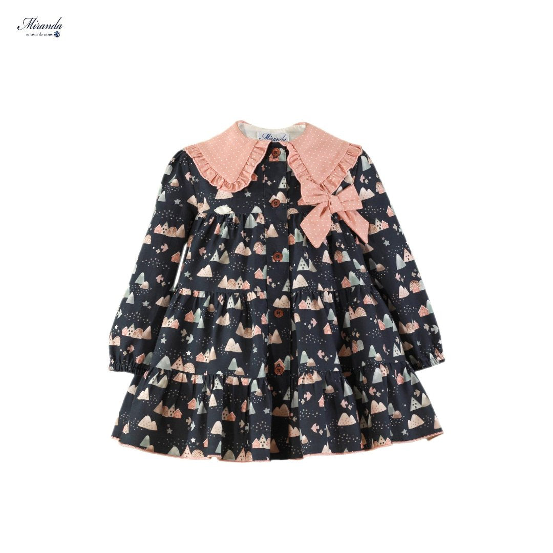 Vestido niña Miranda Rosa Palo 0260 - La boutique de AyA Miranda