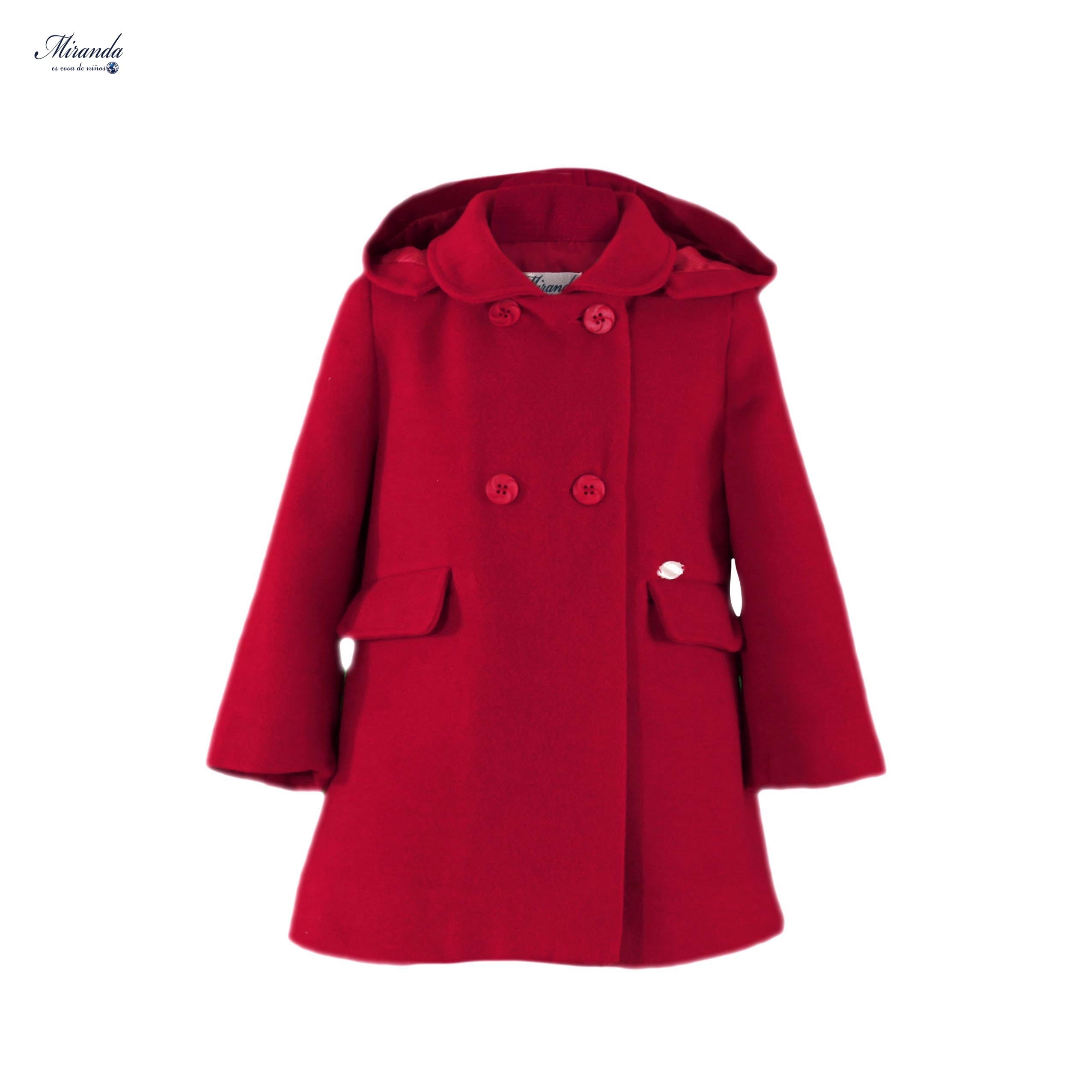 Abrigo niña Miranda Rojo 0265 - La boutique de AyA Miranda