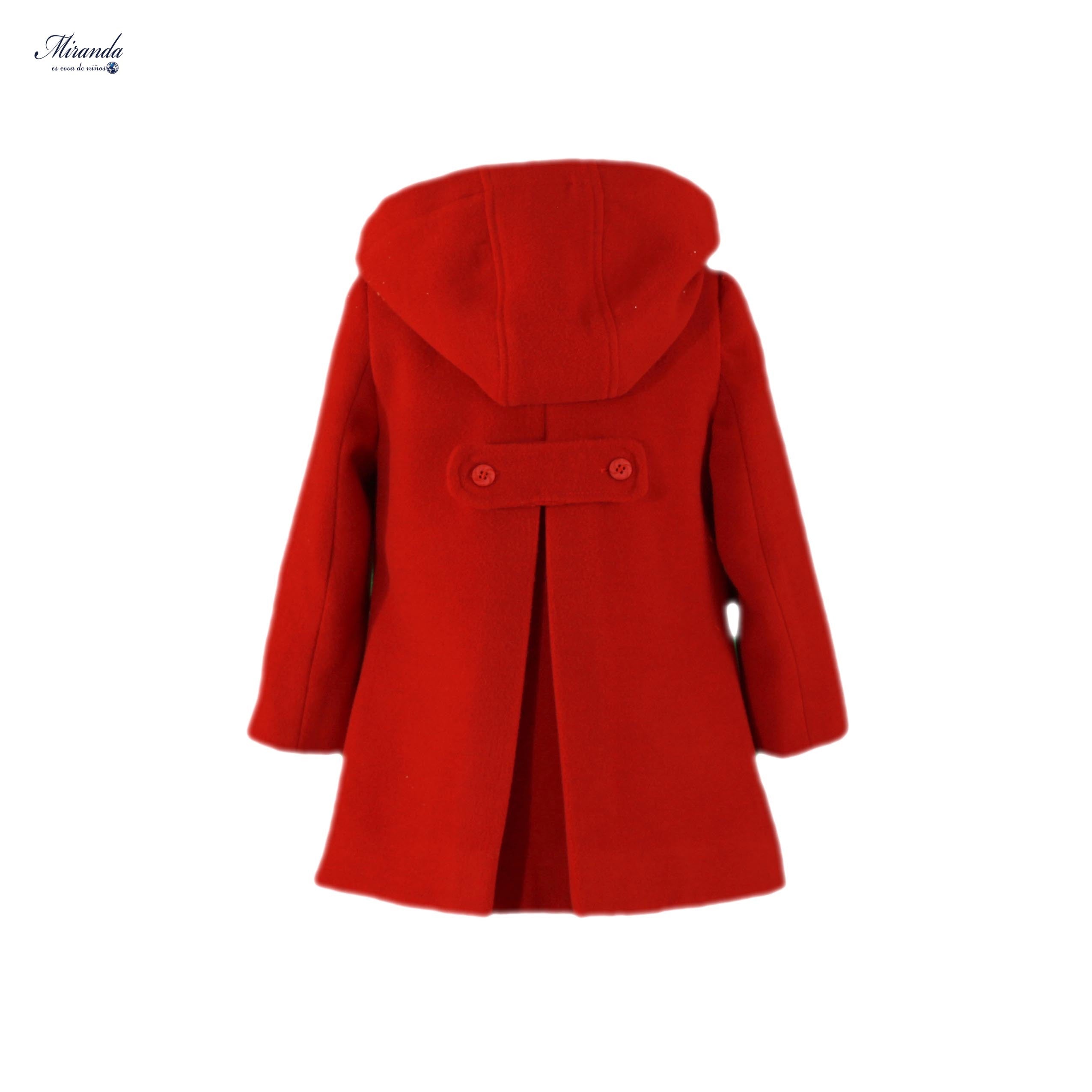 Abrigo niña Miranda Rojo 0265 - La boutique de AyA Miranda