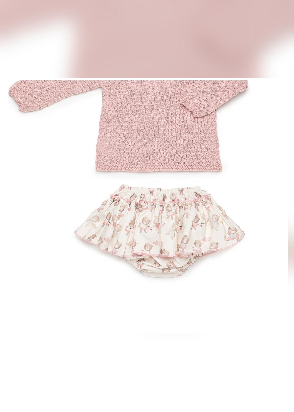 Conjunto bebé niña rosa empolvado muñecas Juliana 26606 - detalle secundario - referencia 26606