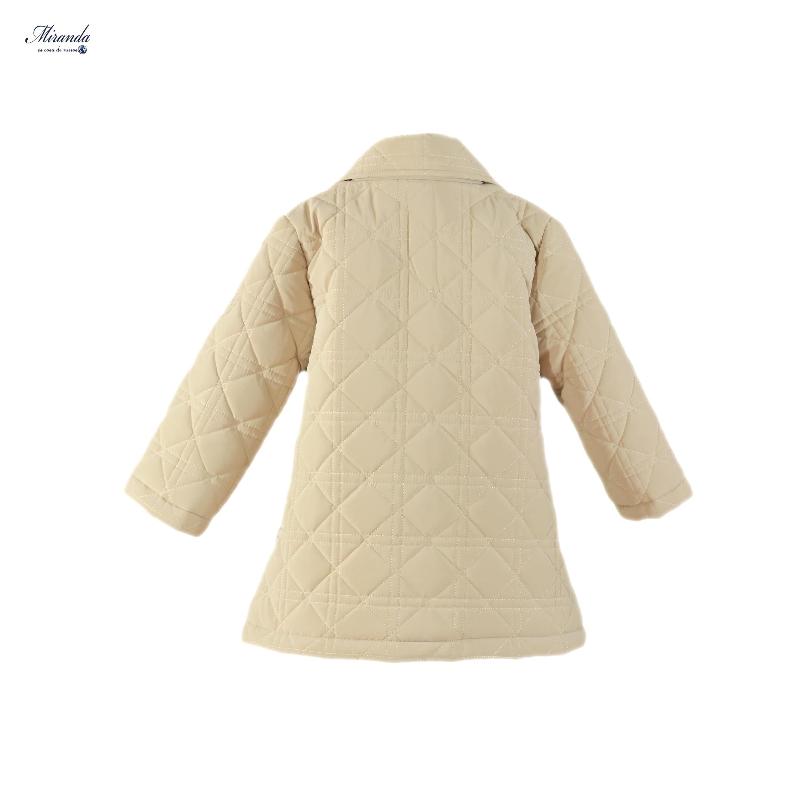 Abrigo Elegante beige niña Miranda 0268 - La boutique de AyA Miranda
