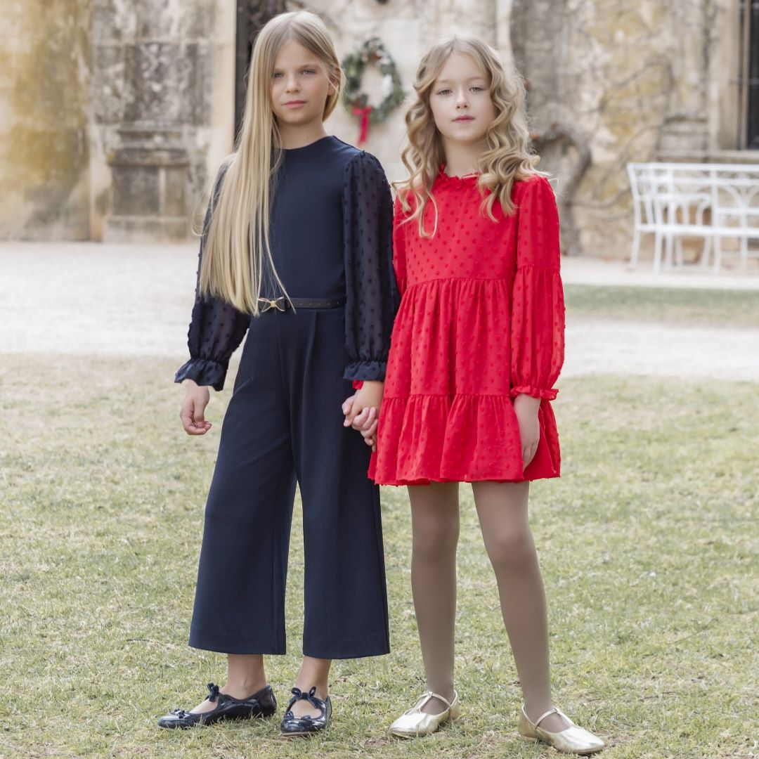 Vestido Niña Rojo de Miranda 0310 - La boutique de AyA
