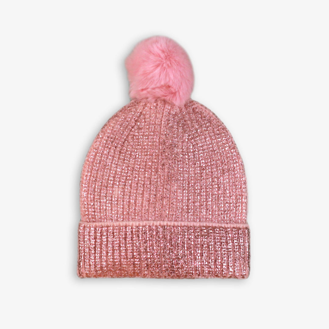 Gorro niña infantil pompon rosa Miranda 0310 - La boutique de AyA Miranda