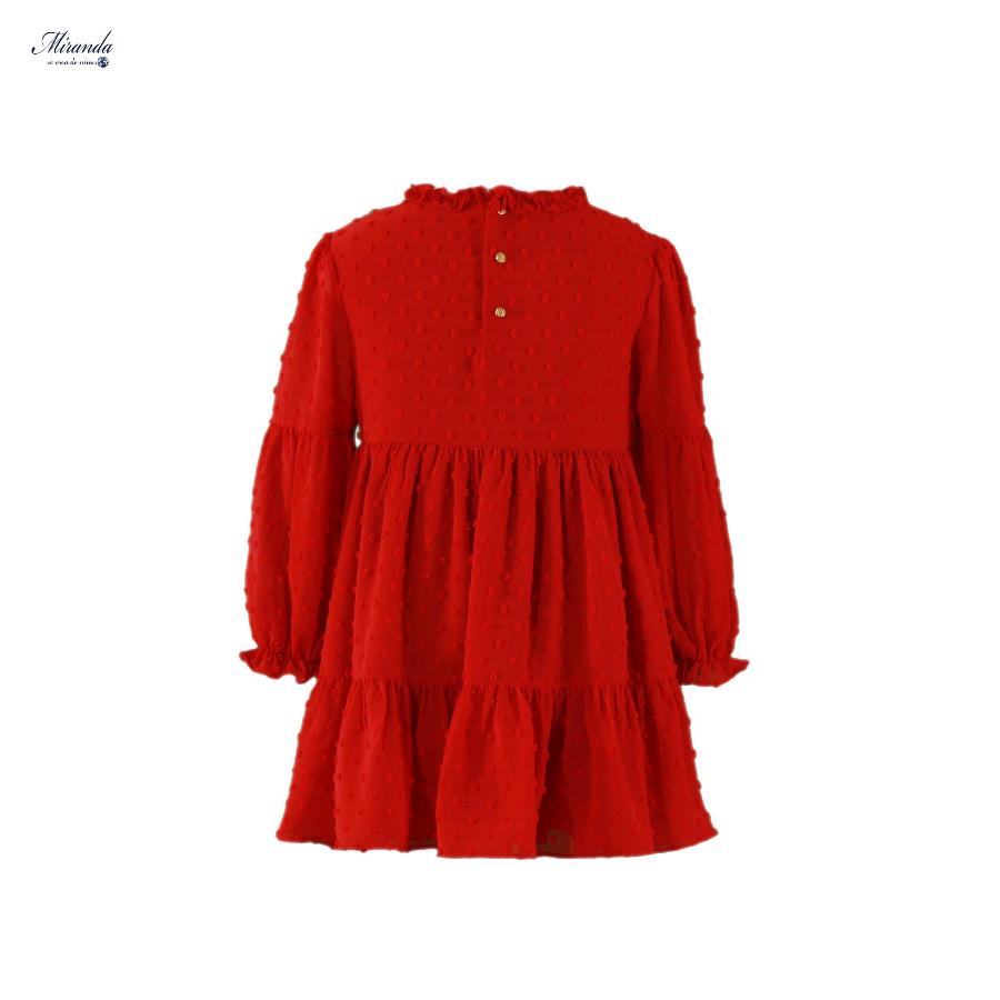 Vestido Niña Rojo de Miranda 0310 - La boutique de AyA