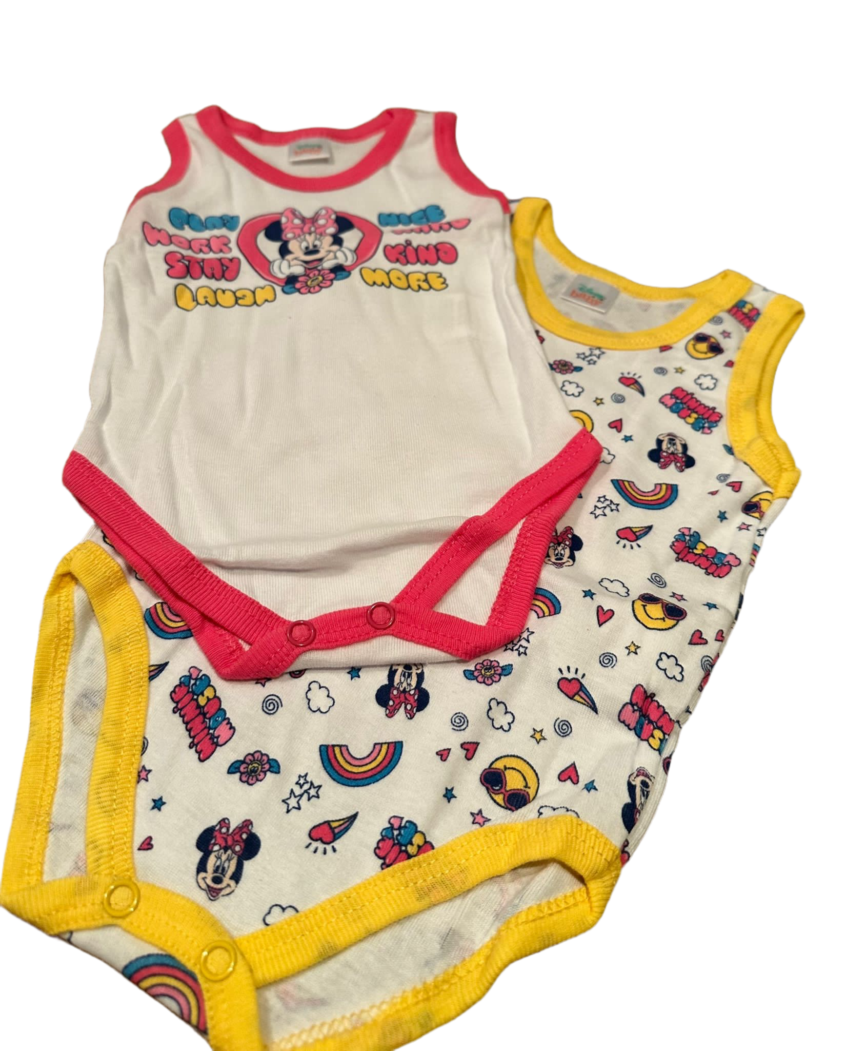 Pack de 2 bodys Disney Minnie Mouse niña WF8053 - La boutique de AyA Disney
