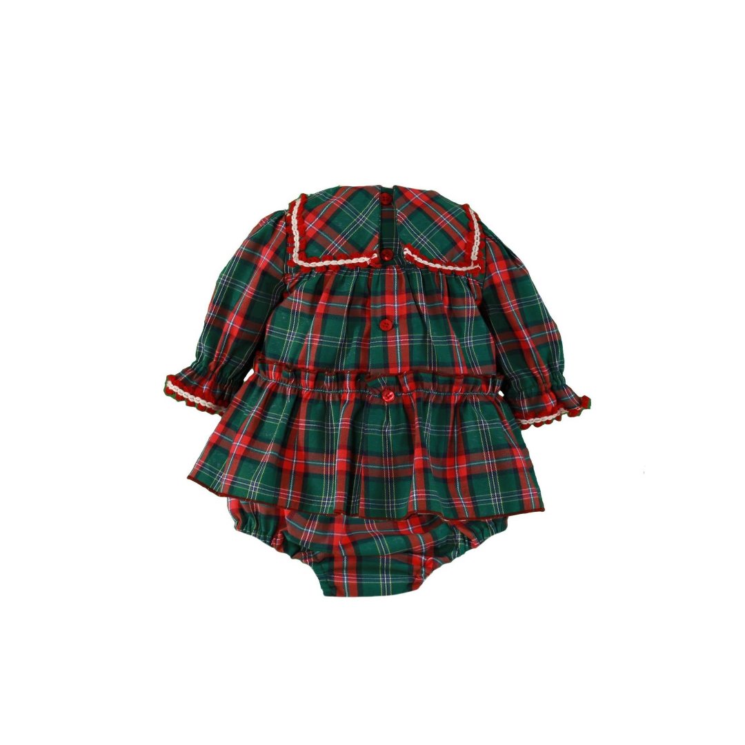 Vestido con braguita bebe navidad Miranda 0030 - La boutique de AyA Miranda