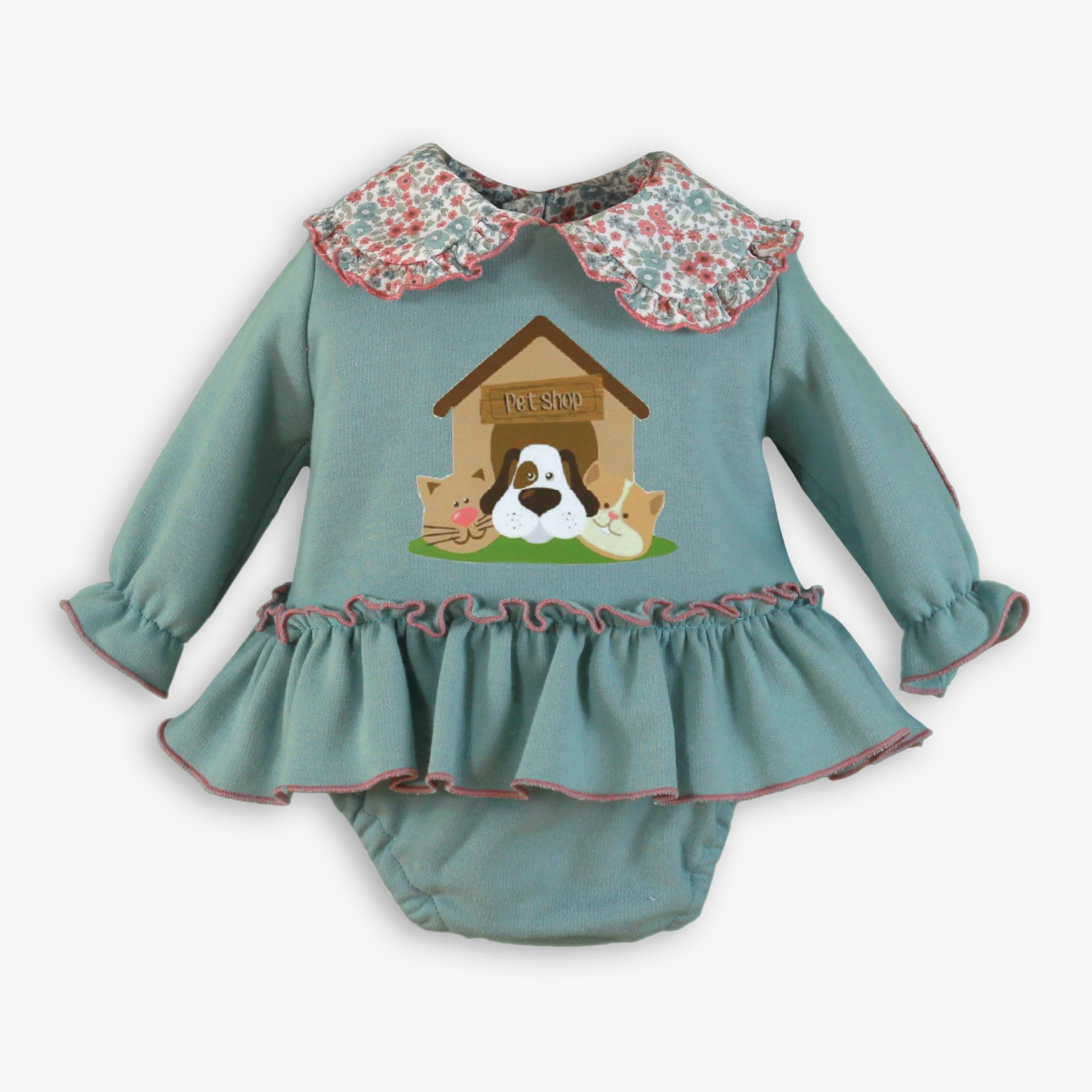 Conjunto bebe niña perrito Miranda 0036