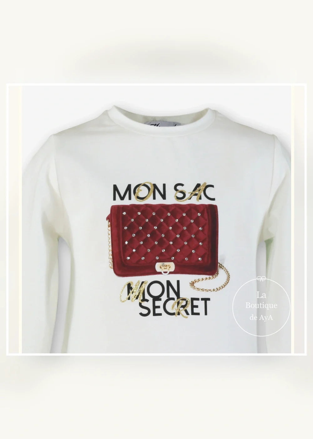 Conjunto camiseta cruda y pantalón azul para niña Miranda 0626, imagen 4