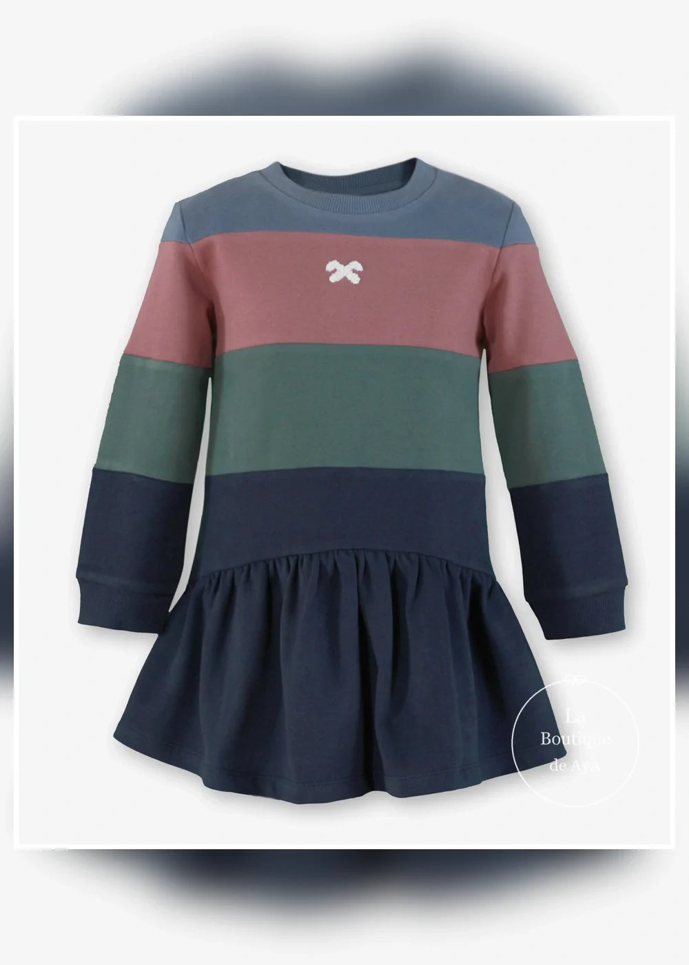 Vestido sudadera multicolor para niña Miranda 1407, imagen 2