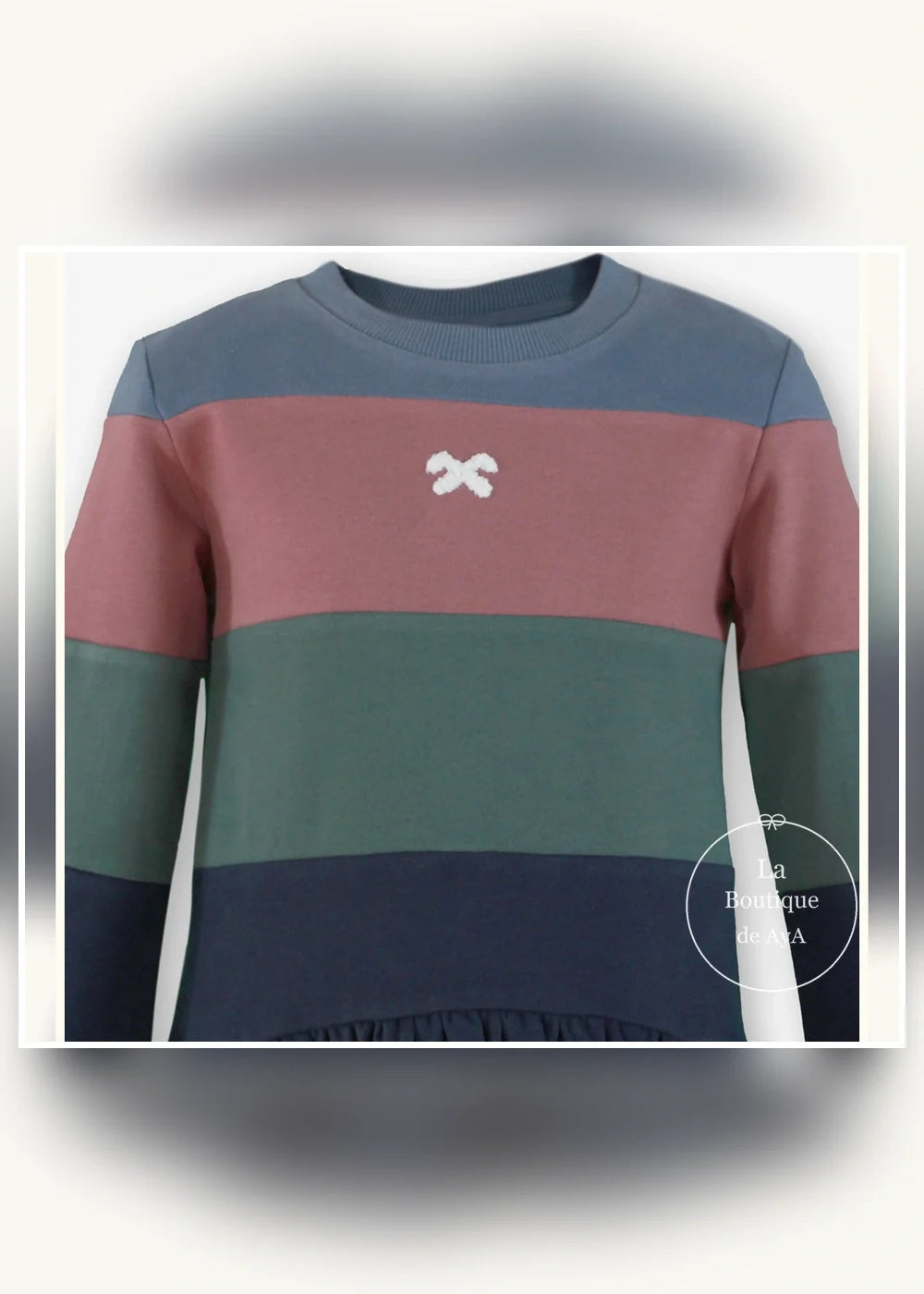 Vestido sudadera multicolor para niña Miranda 1407, imagen 4