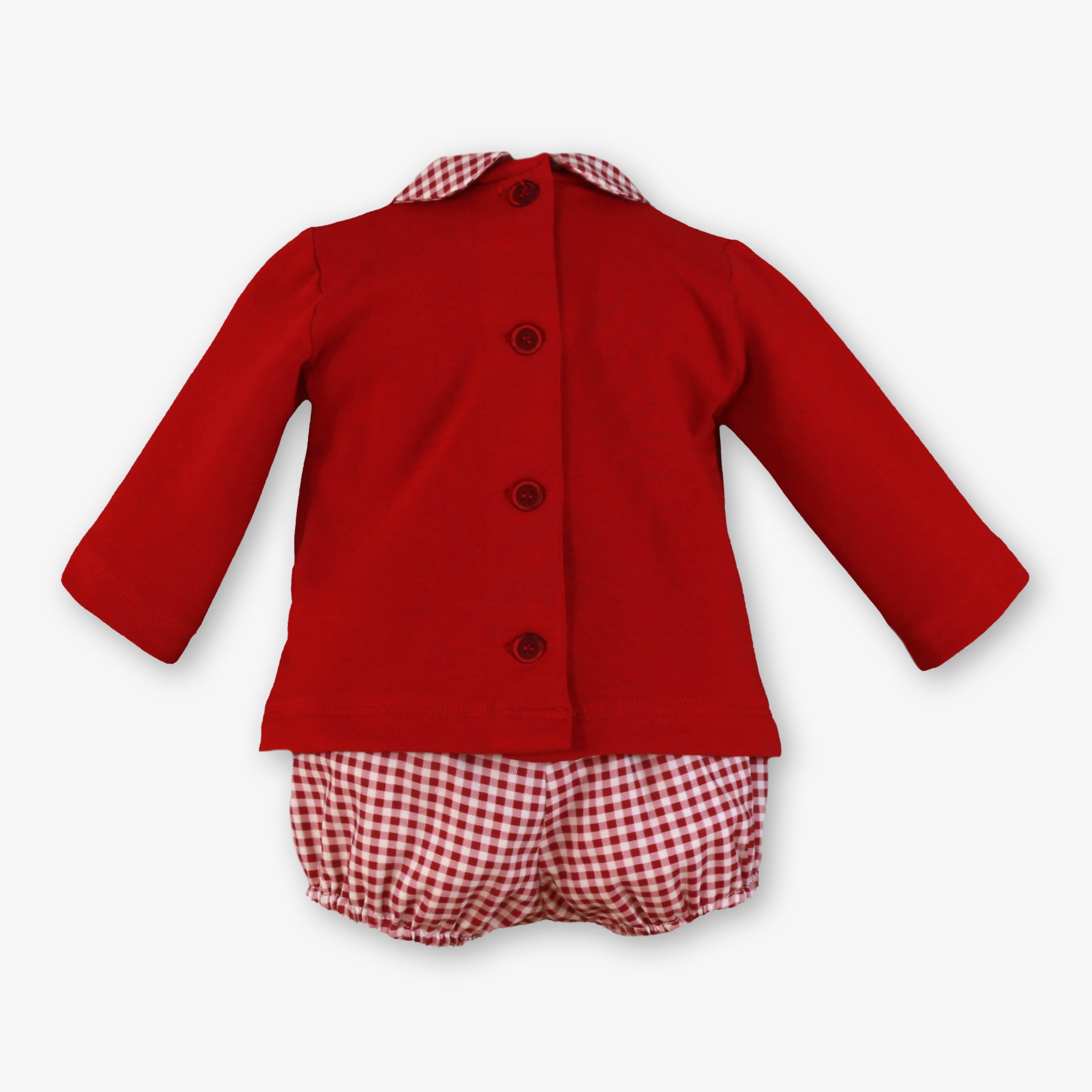 Conjunto bebe niño rojo navideño Miranda 0045