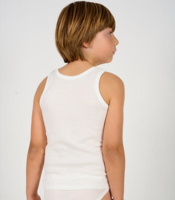 Slip y camiseta niño raya ancha crudo 452 - La boutique de AyA La Boutique de AyA