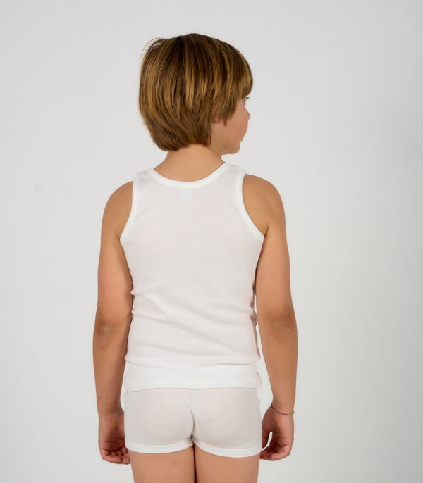Boxer y camiseta tirantes raya ancha crudo 462 - La boutique de AyA La Boutique de AyA