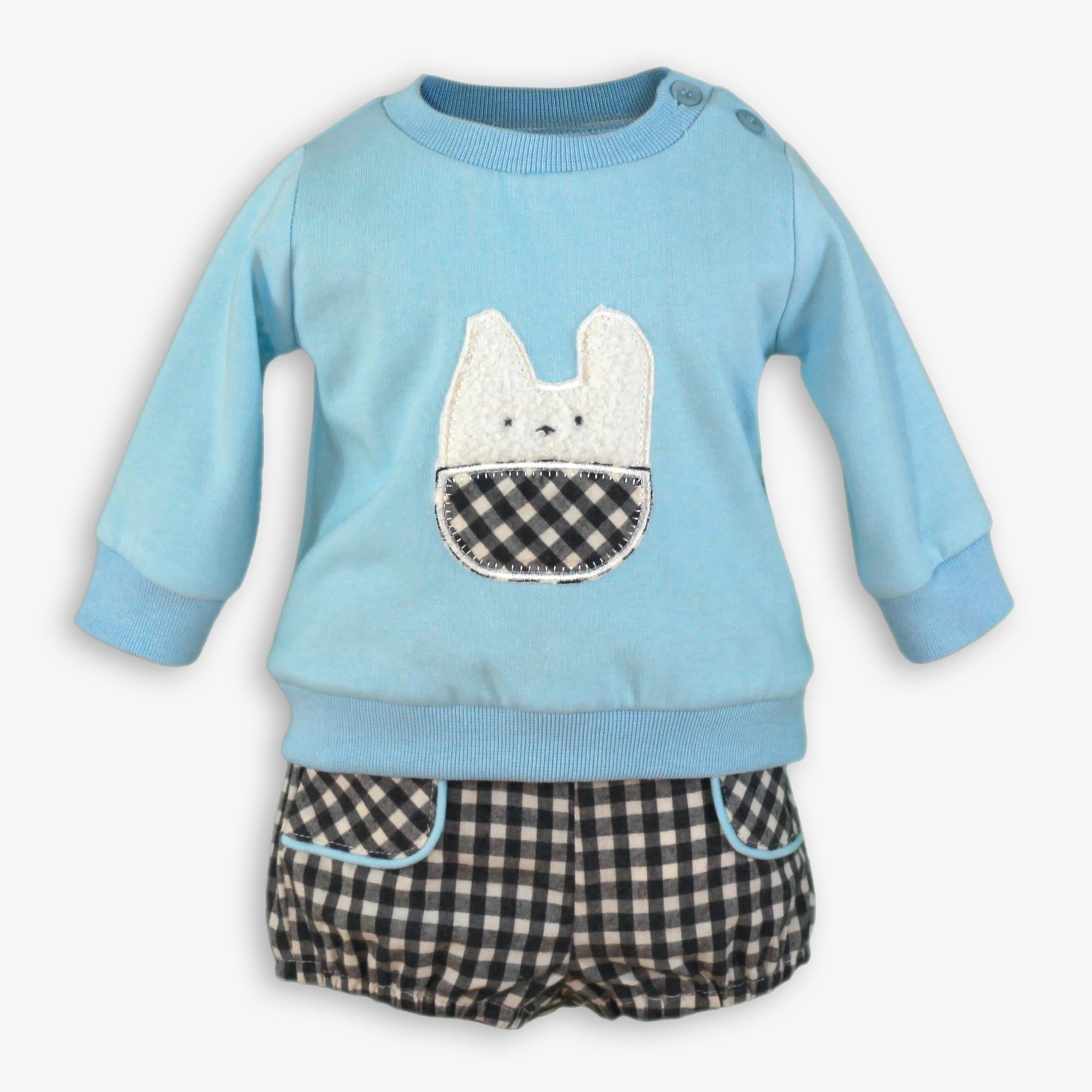 Conjunto bebe niño azul Miranda 0049 - La boutique de AyA Miranda