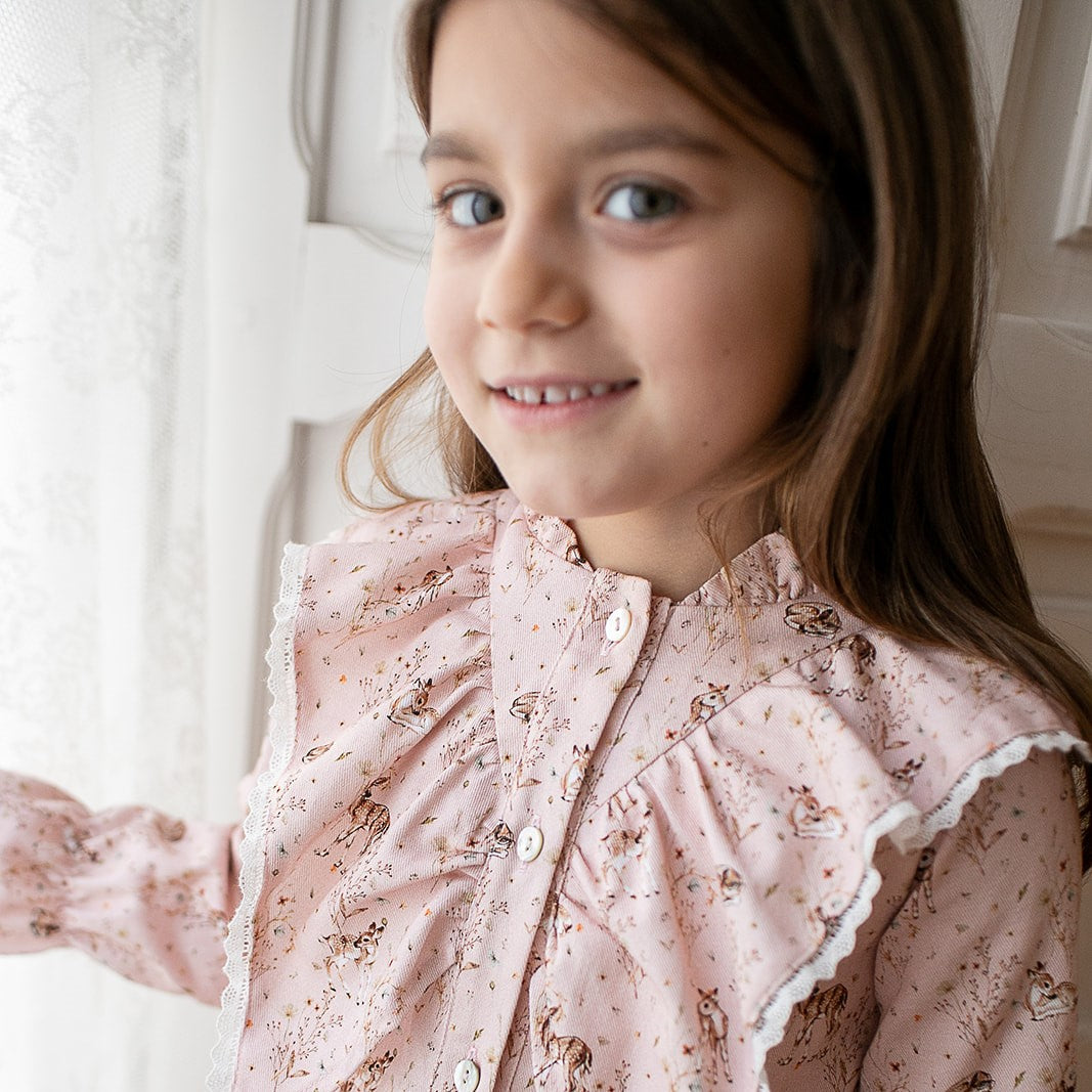 Vestido estampado bambis niña Coco Acqua 50325 - La boutique de AyA Coco Acqua