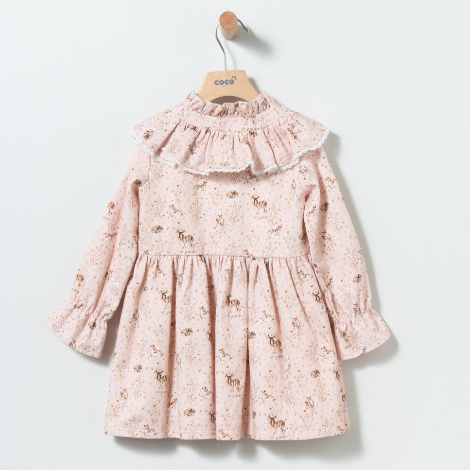 Vestido estampado bambis niña Coco Acqua 50325 - La boutique de AyA Coco Acqua