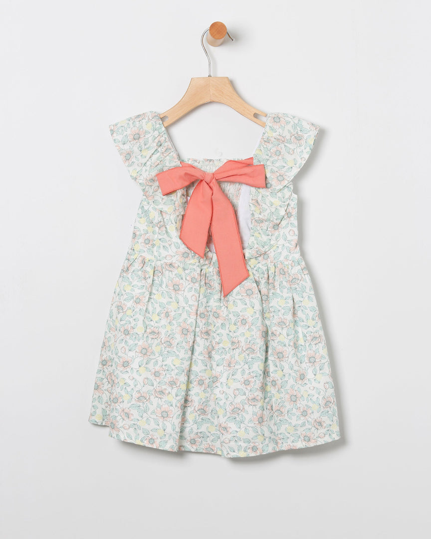 Vestido Flores salmón CocoAcqua 50401 - La boutique de AyA Coco Acqua