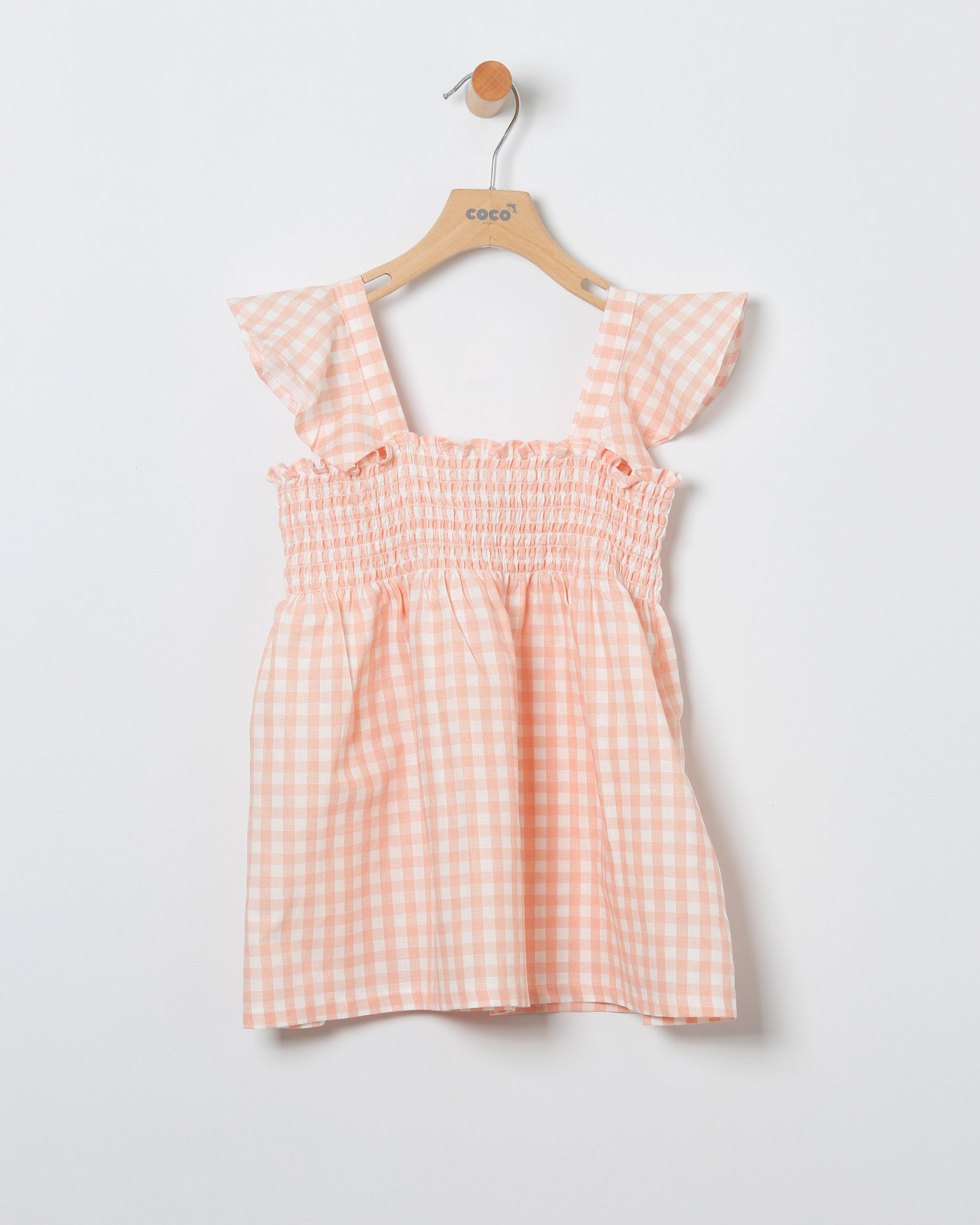 Vestido cuadros salmon coco acqua 50402 - La boutique de AyA Coco Acqua