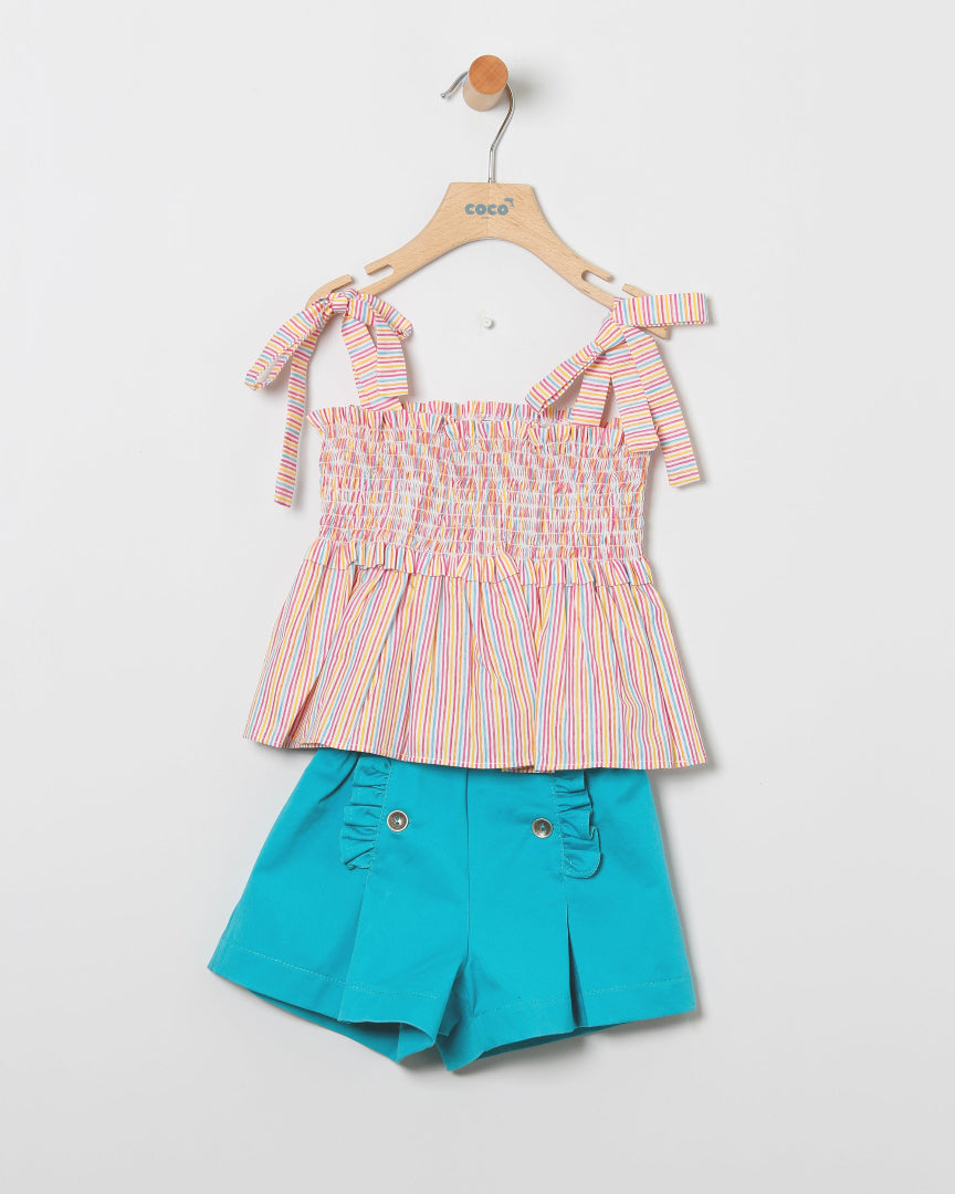 Short y top multicolor CocoAcqua 50430 - La boutique de AyA Coco Acqua