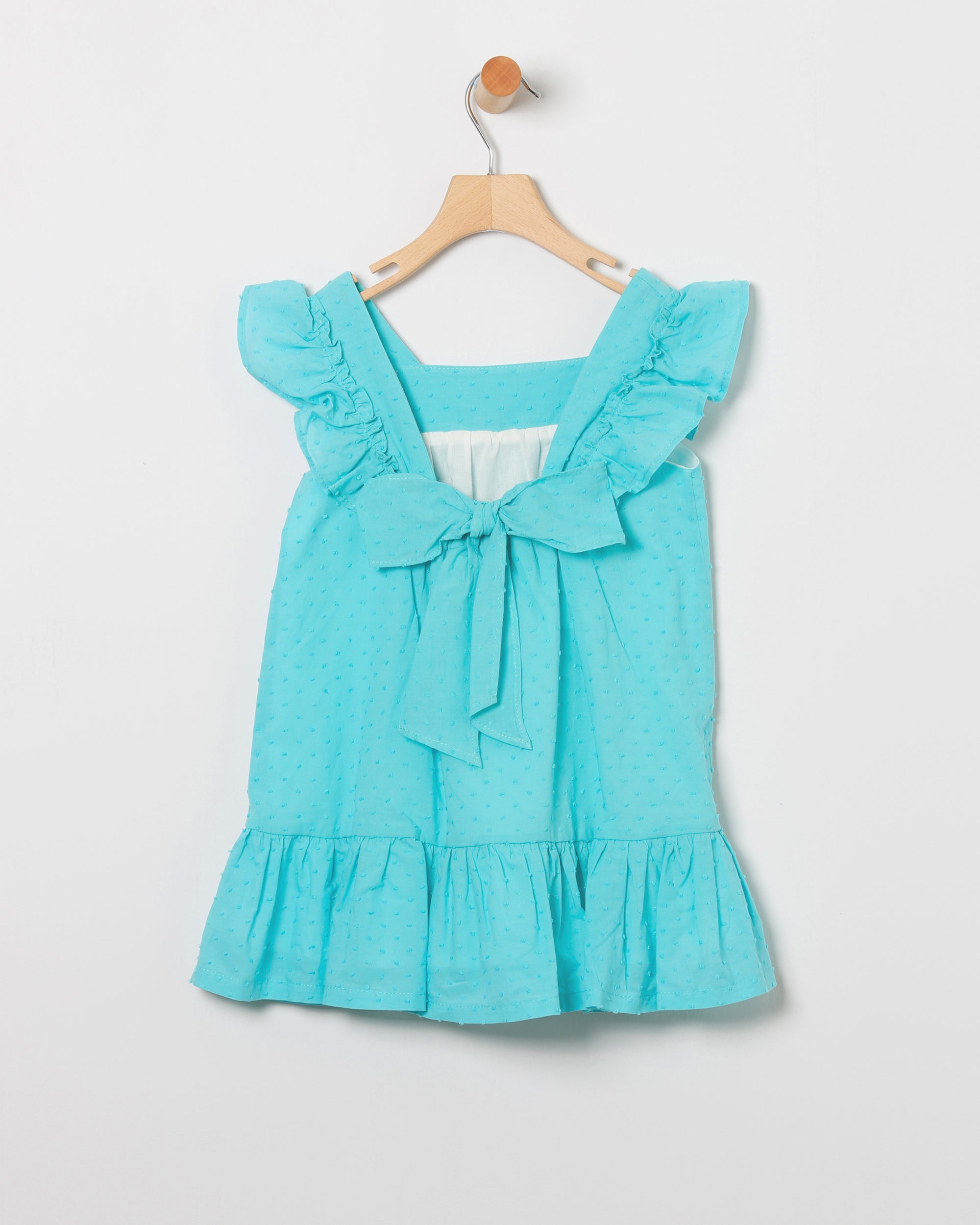 Vestido plumeti turquesa CocoAcqua 50431 - La boutique de AyA Coco Acqua