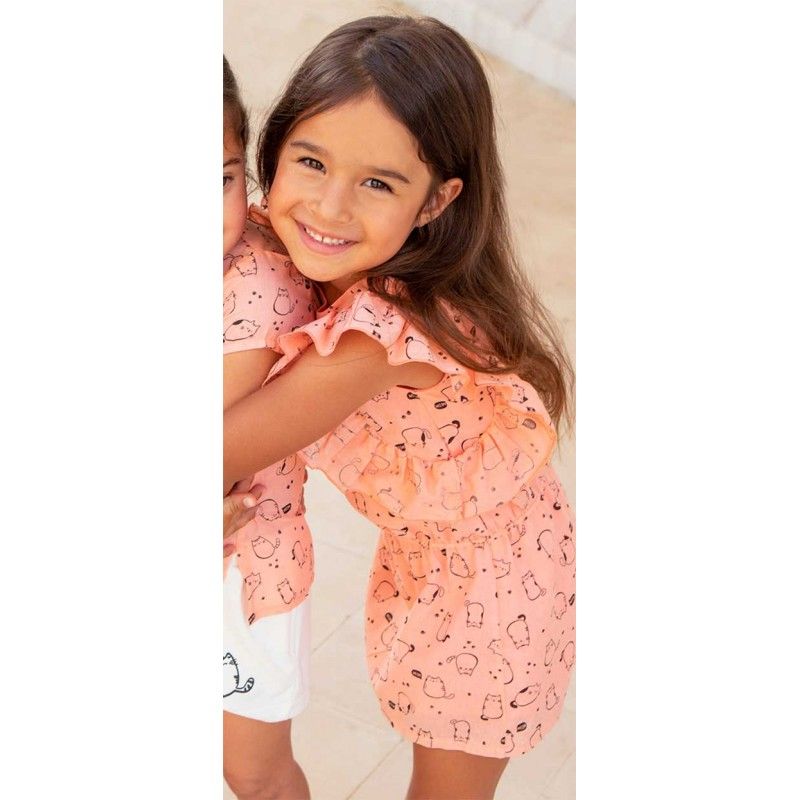 Vestido niña gatos Coco Acqua 50949