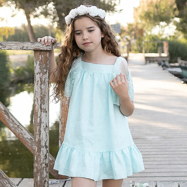 Vestido niña Coco Acqua 60332 CARIBE - La boutique de AyA