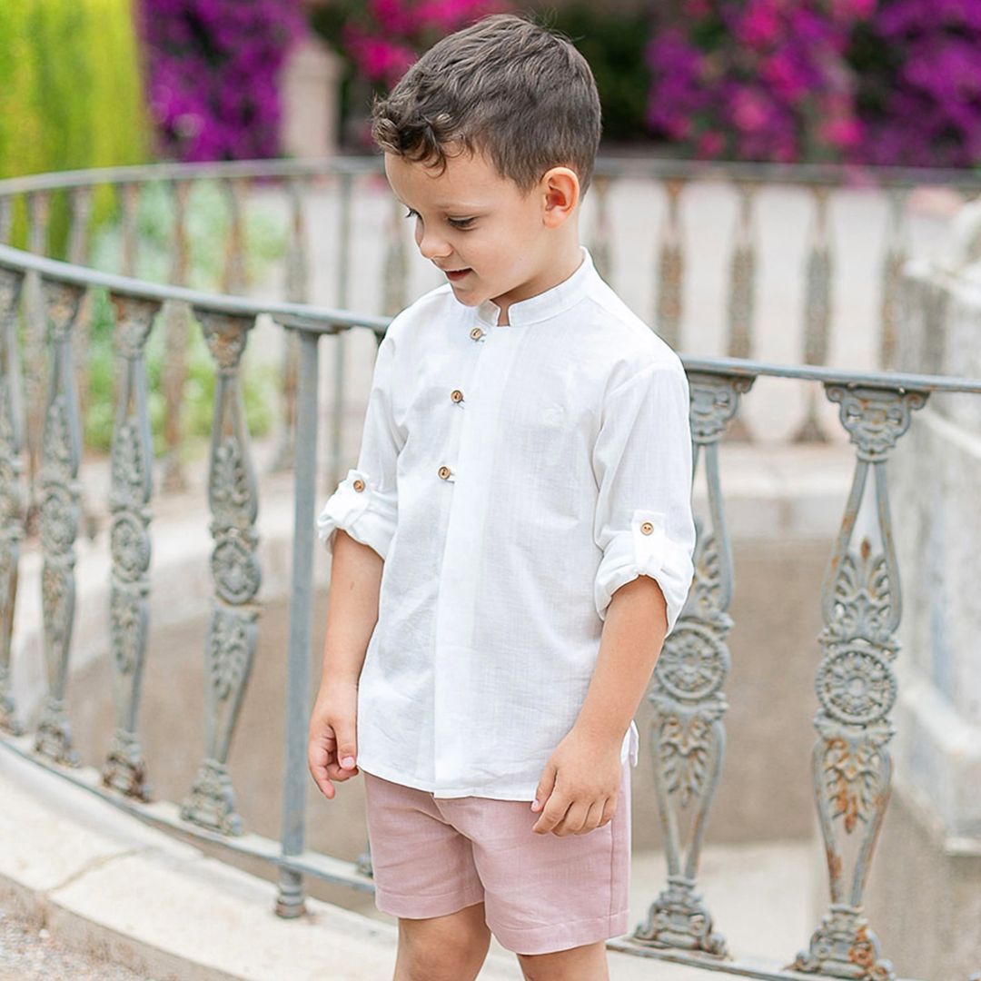 Conjunto de niño lino Rosa Coco Acqua 60436 - La boutique de AyA Coco Acqua