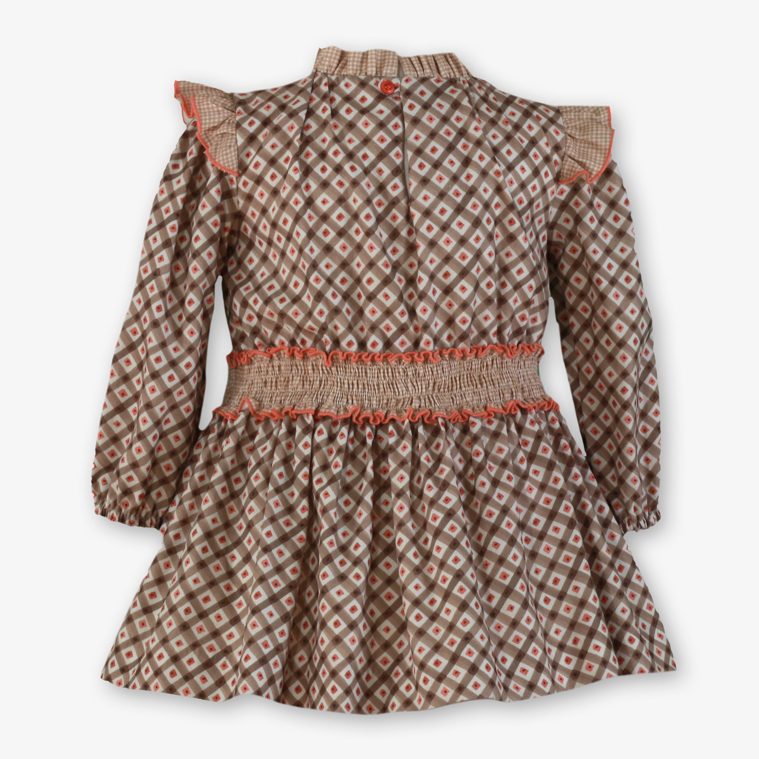 Vestido niña infantil marrón claro 0608 Miranda - La boutique de AyA Miranda