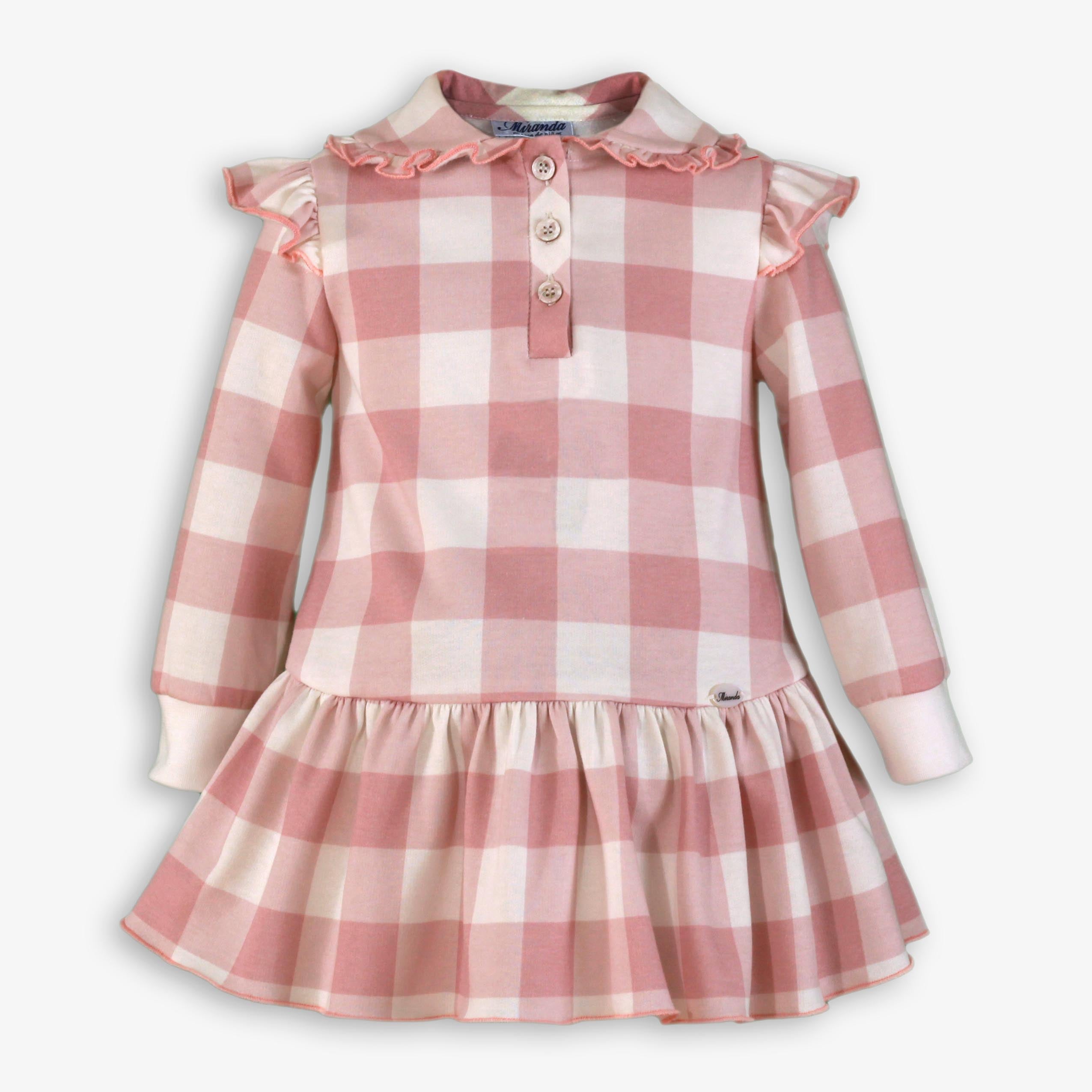Vestido niña infantil rosa palo 0617 Miranda