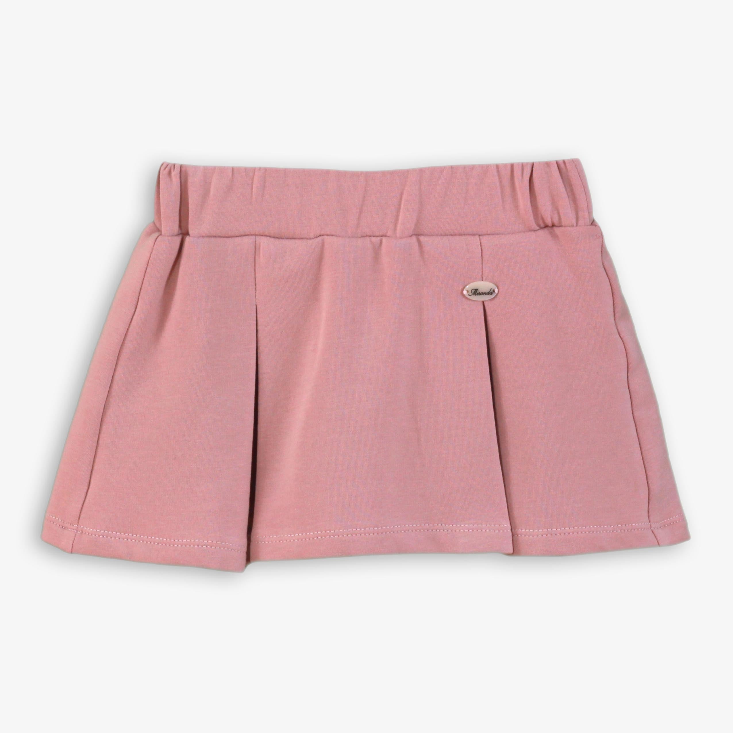 Conjunto sudadera y falda pantalón cuadros rosa Miranda 0618