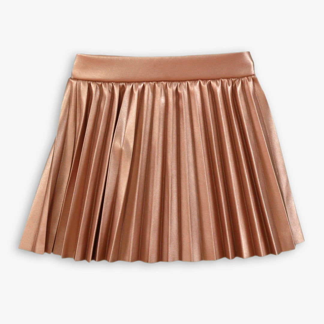 Conjunto infantil niña jersey falda oro rosa miranda 0628