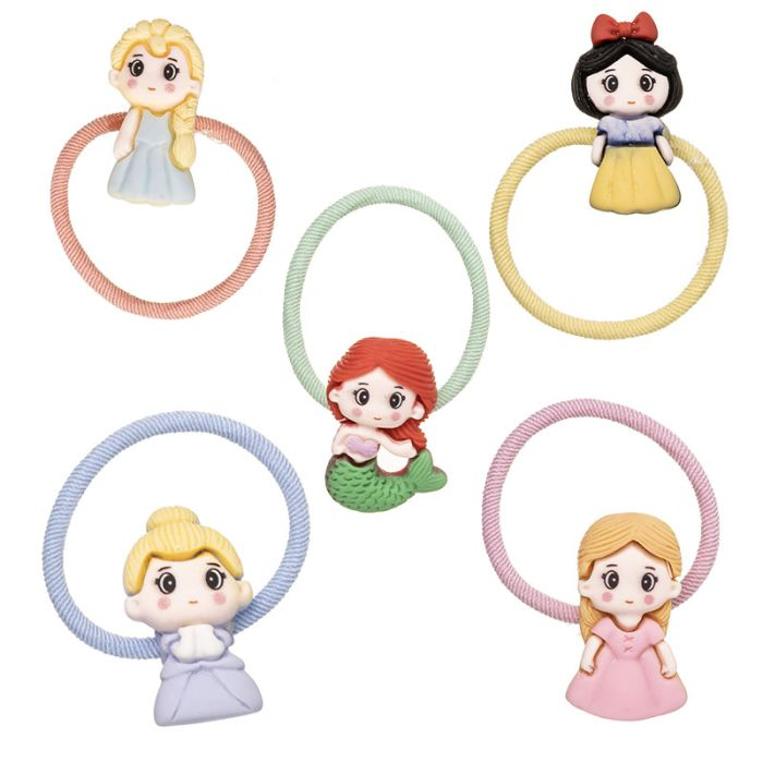 Pack de 5 Mini coletero princesas de cuento - La boutique de AyA Siena