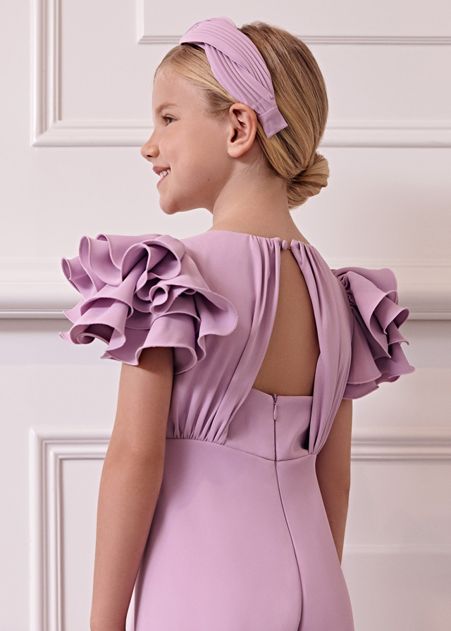 Mono Abel y Lula crepe fluido Malva 5255 - La boutique de AyA Abel y Lula