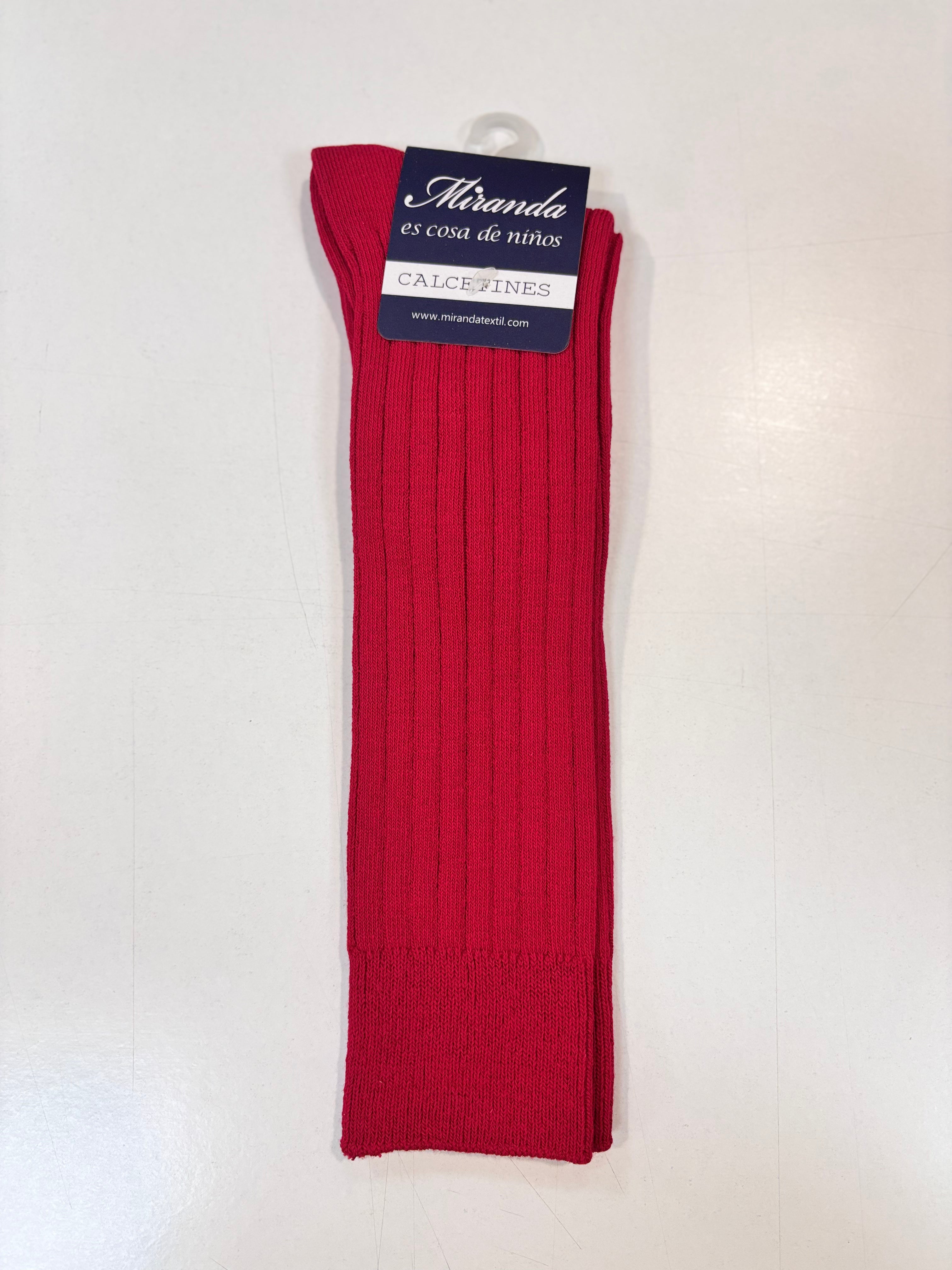 Calcetin canale niño rojo Miranda 1504