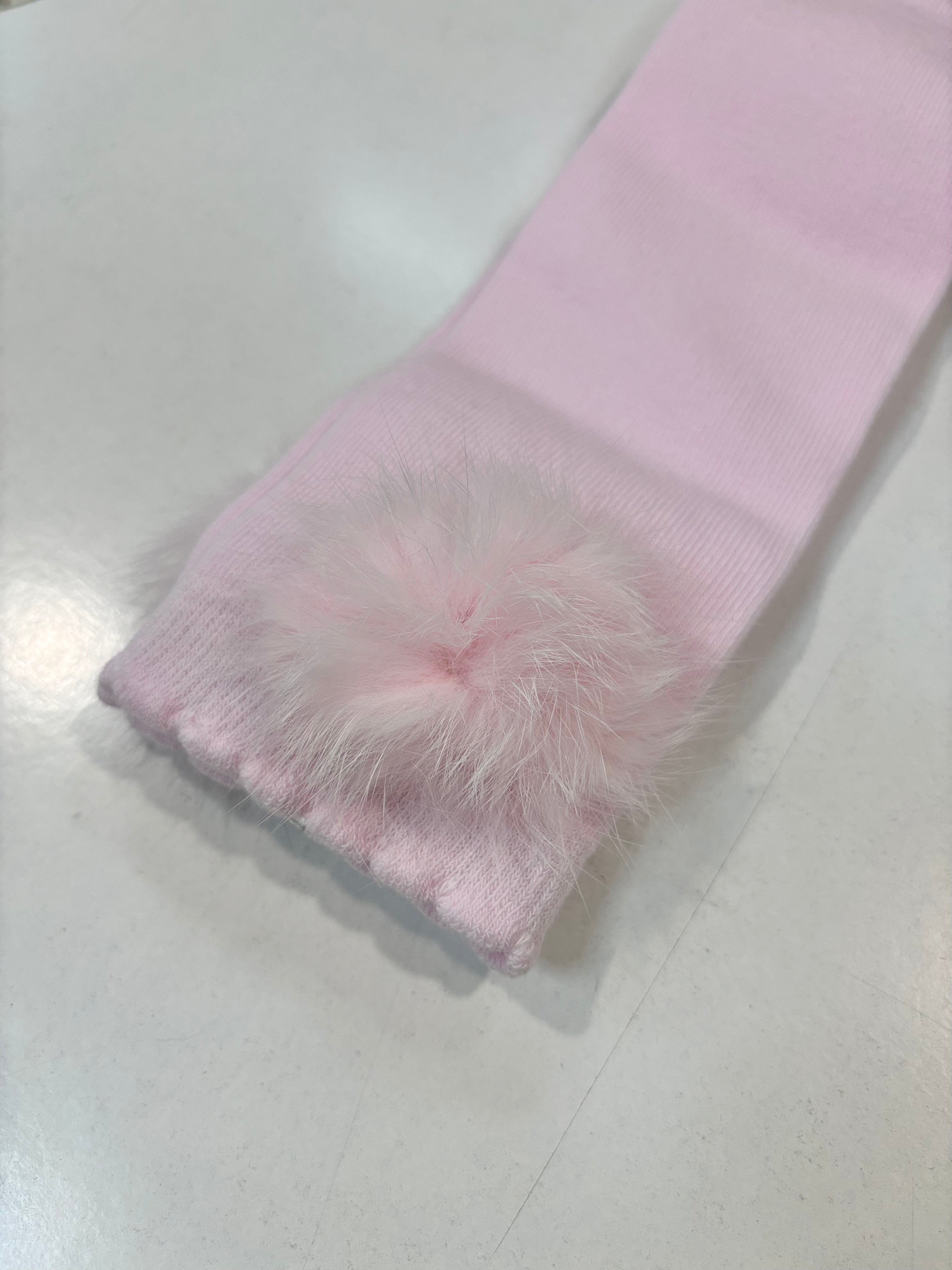 Calcetin pompon niña rosa claro Miranda 1505