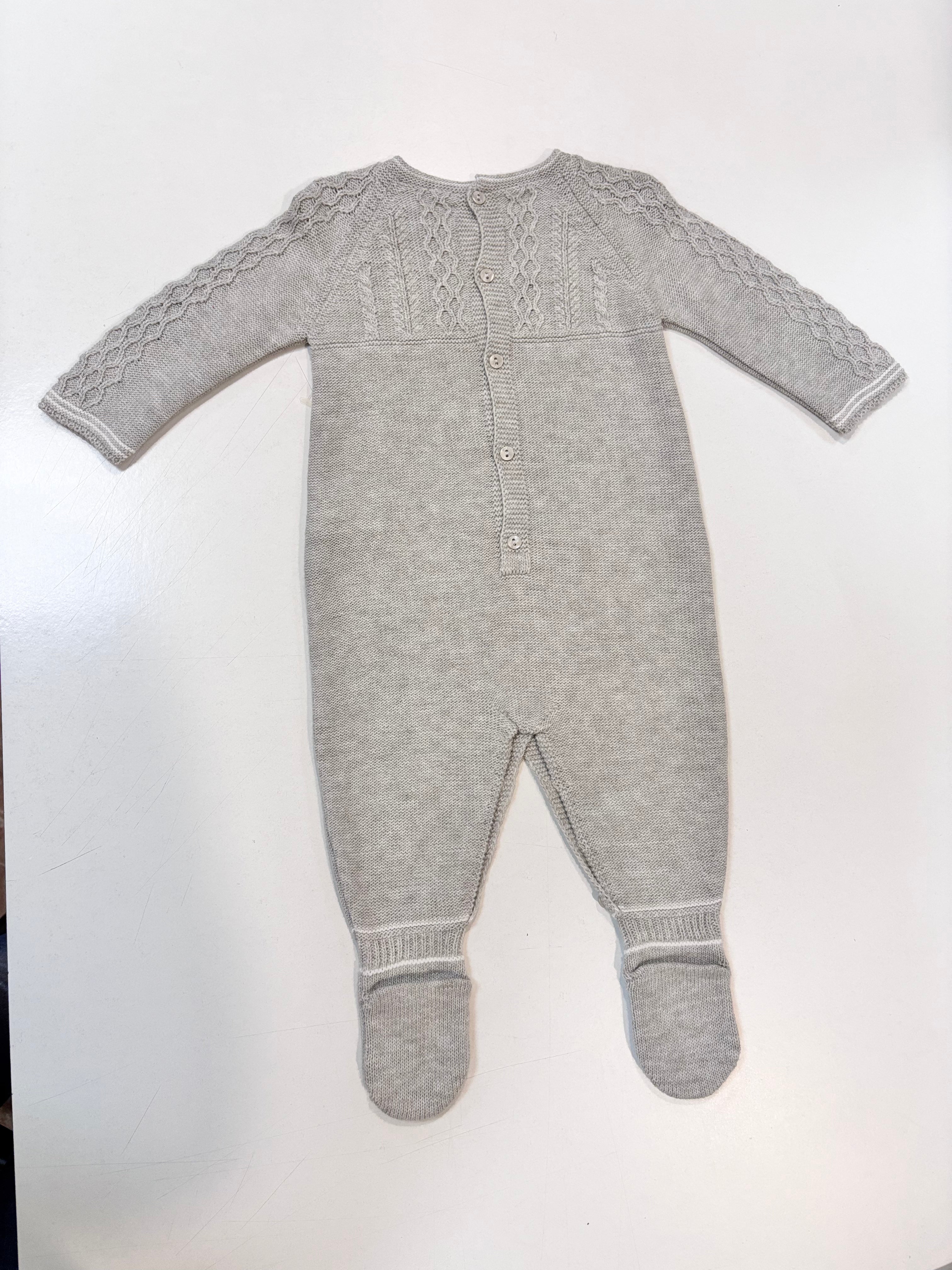 Pelele bebe gris claro Martin aranda 10010