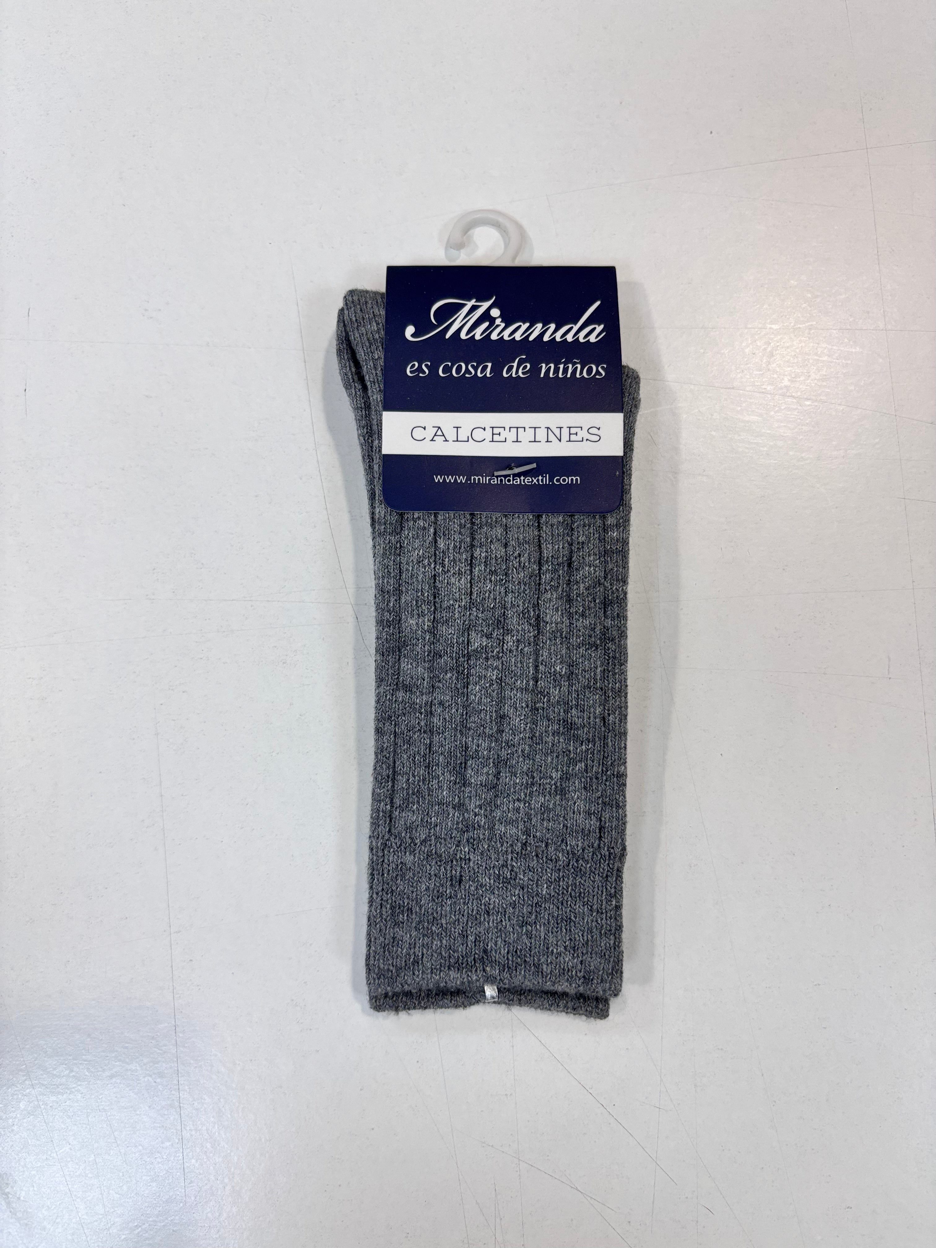 Calcetin canale niño gris Miranda 1504