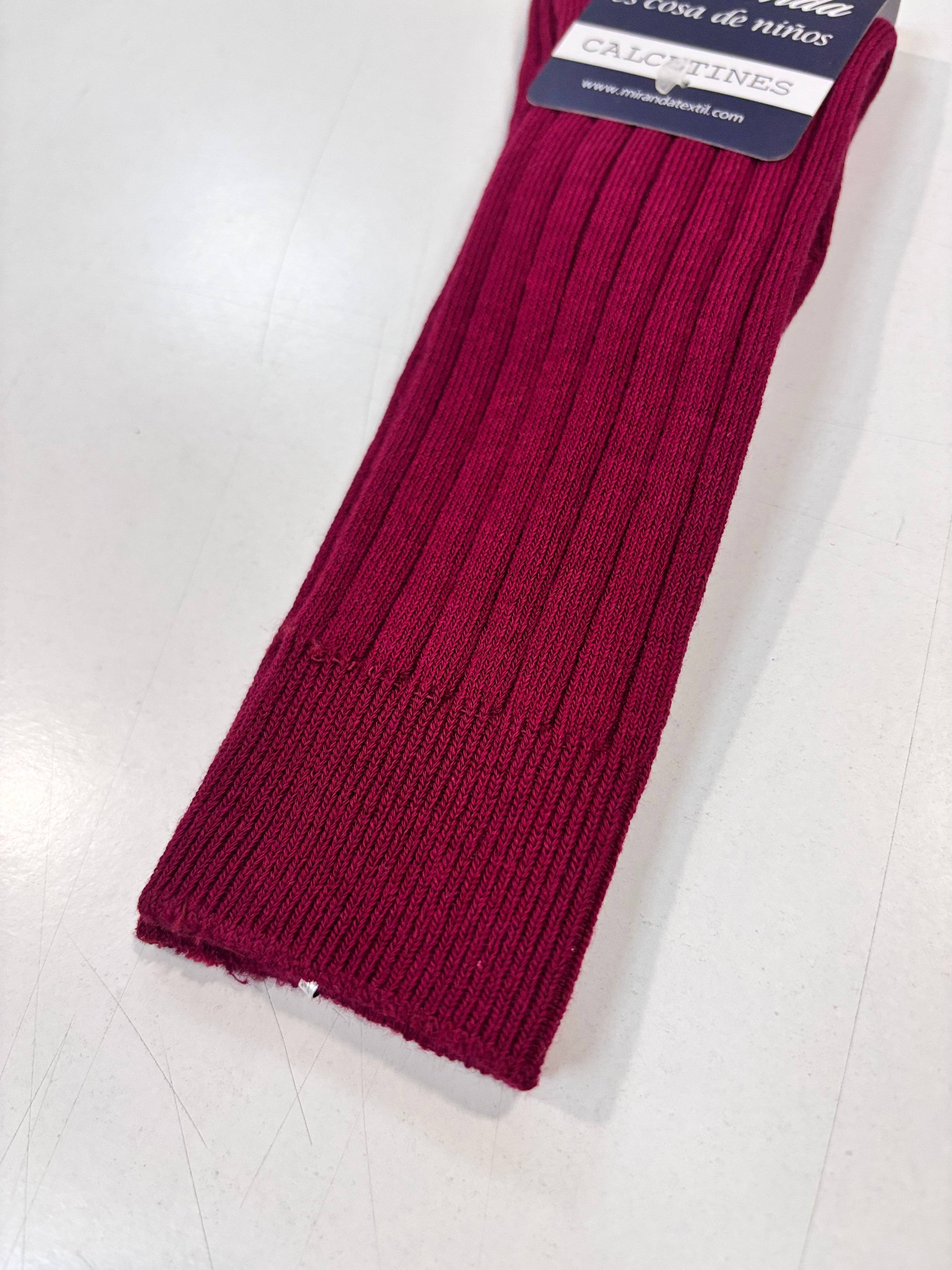 Calcetin canale niño granate Miranda 1504