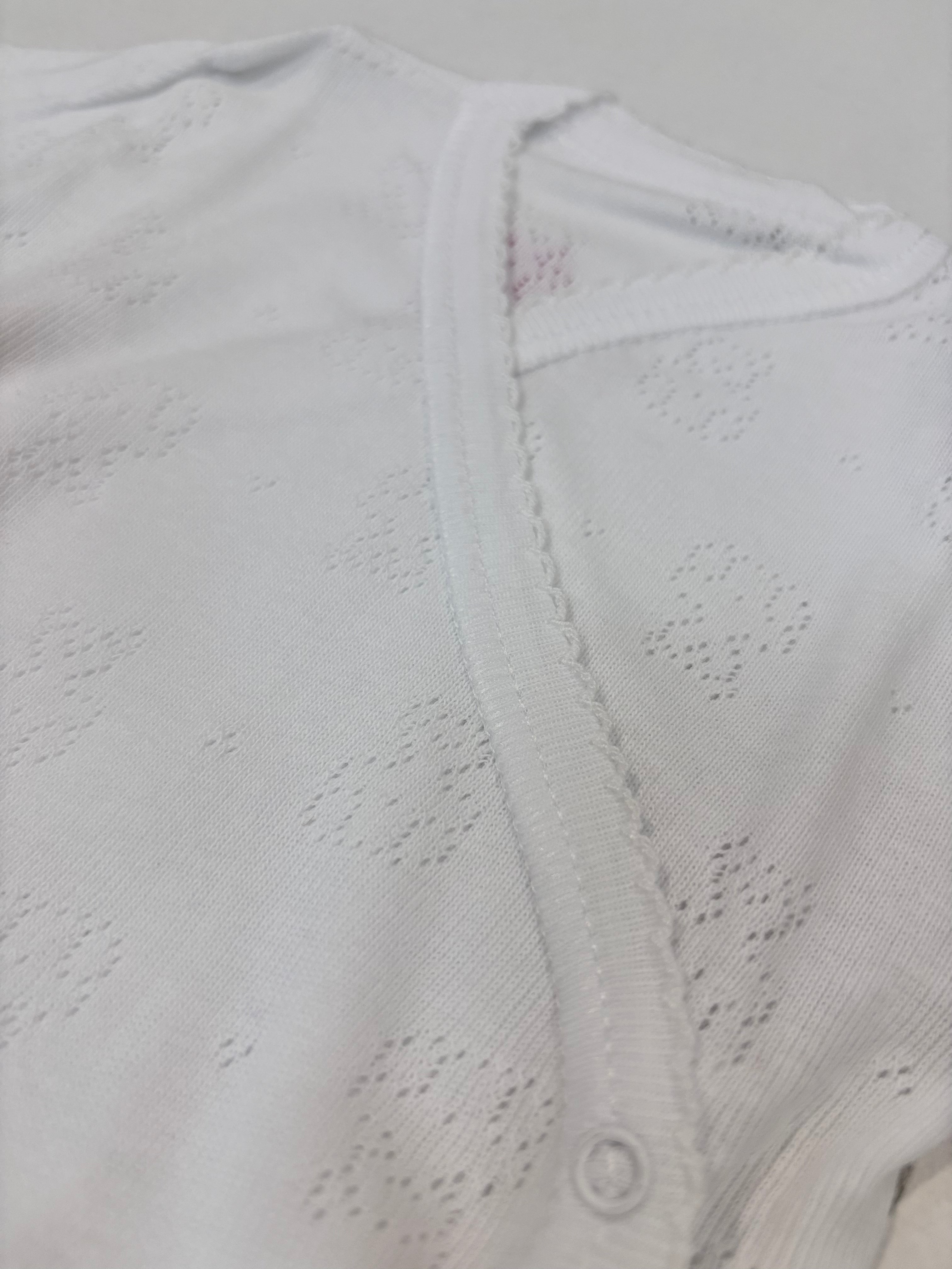 Body Cruzado blanco manga corta calado ositos 1478 Calamaro