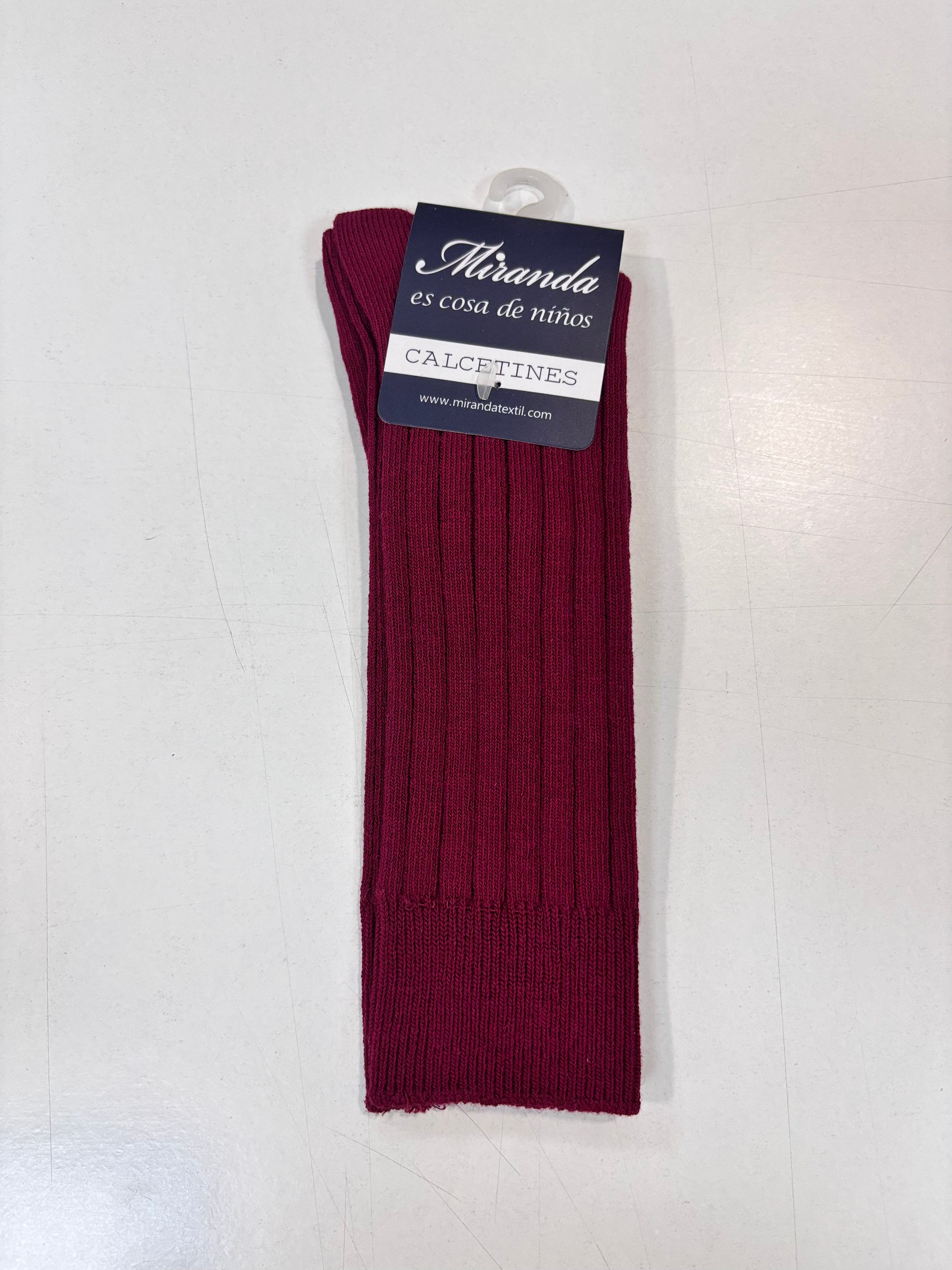 Calcetin canale niño granate Miranda 1504