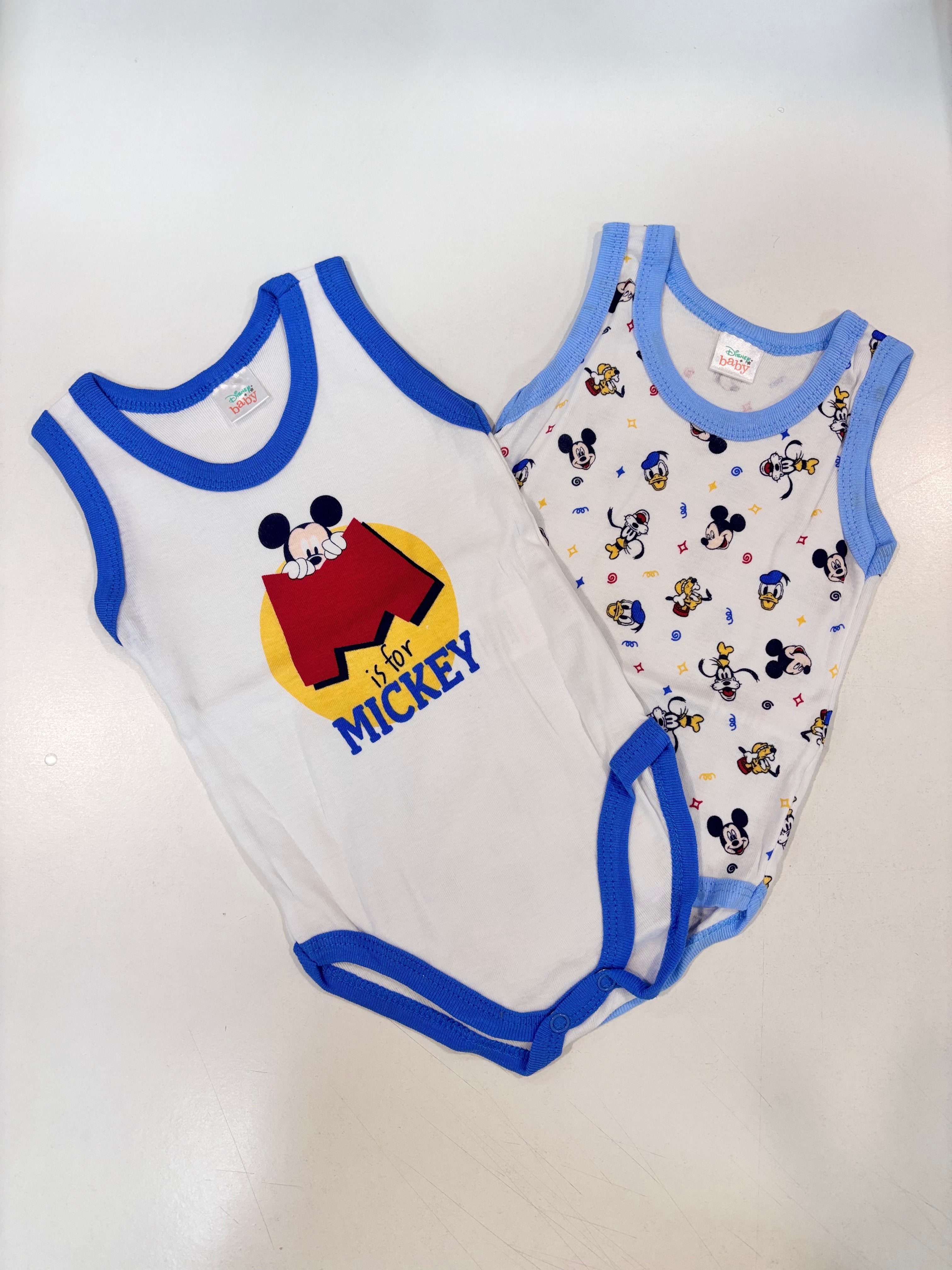 Pacote de 2 macacões infantis Disney Mickey Mouse WF8049