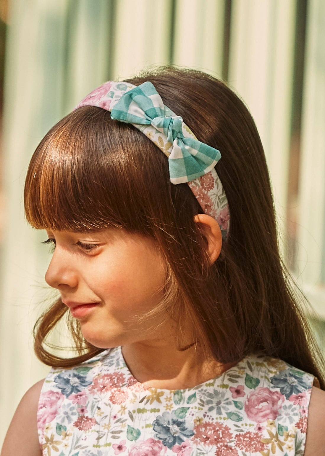 Diadema Juliana verde flores 26230