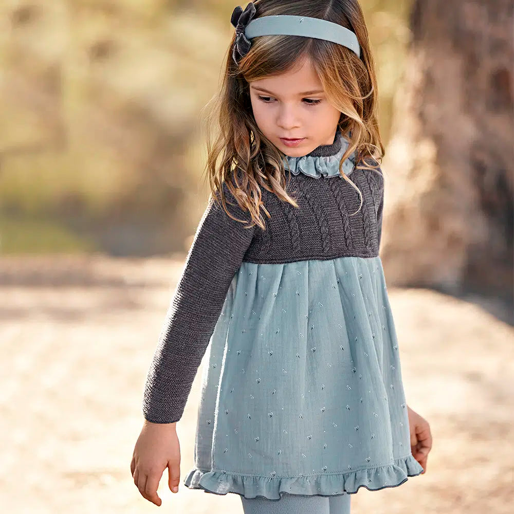 Vestido Cuerpo Punto Florecitas Juliana 24636 - La boutique de AyA Juliana